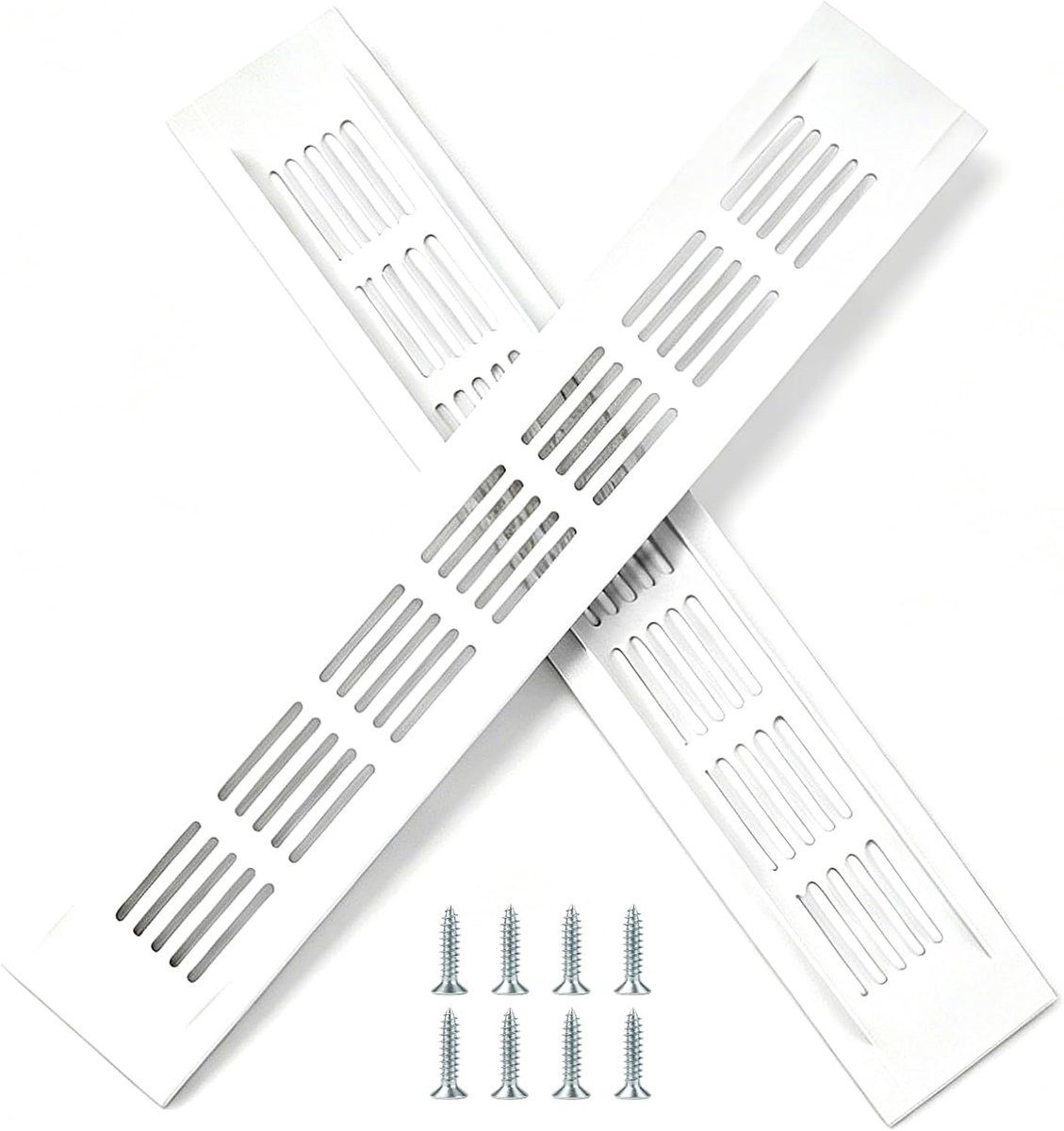 Ventilatieroosters 300 x 50 mm - Aluminium - Rectangular - Voor effectieve luchtcirculatie - ShopVlot