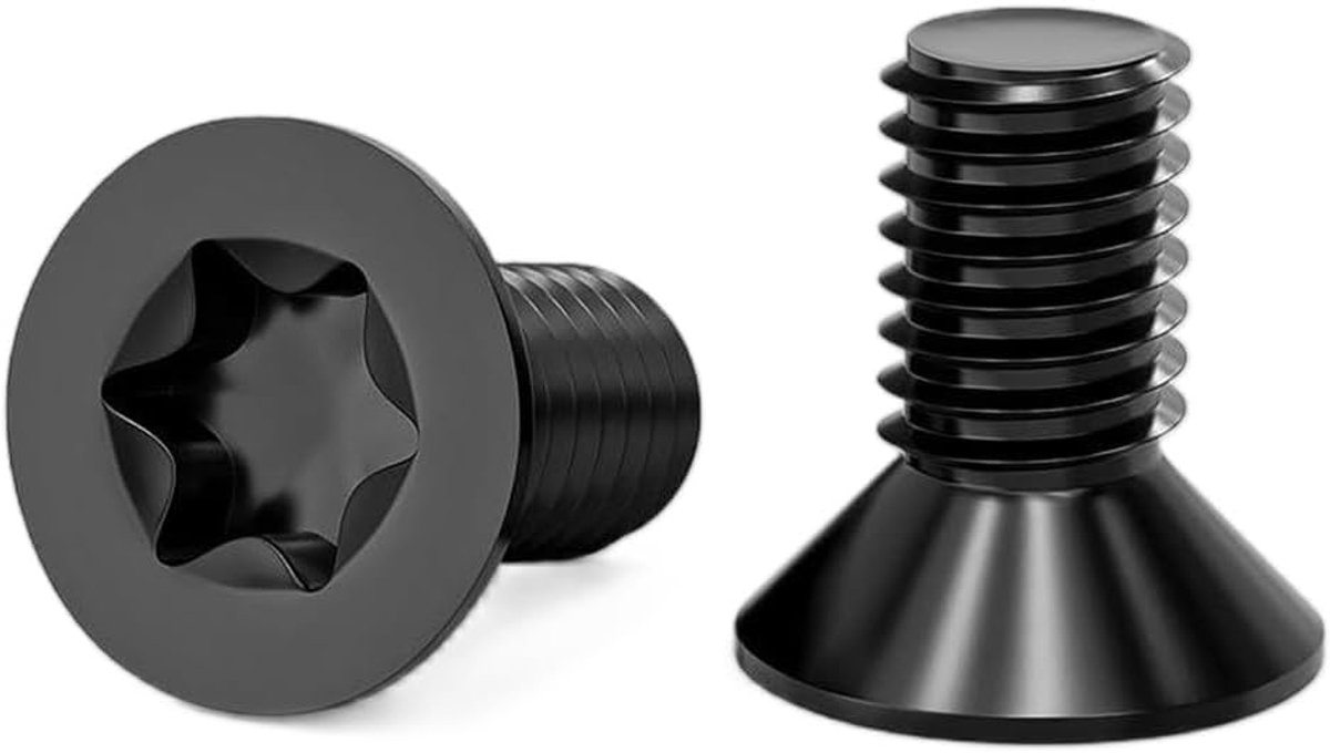 Verzonken schroeven M3 x 6 mm - torx-schroef met binnenzeskant - corrosiebestendig - ideaal voor machines - ShopVlot