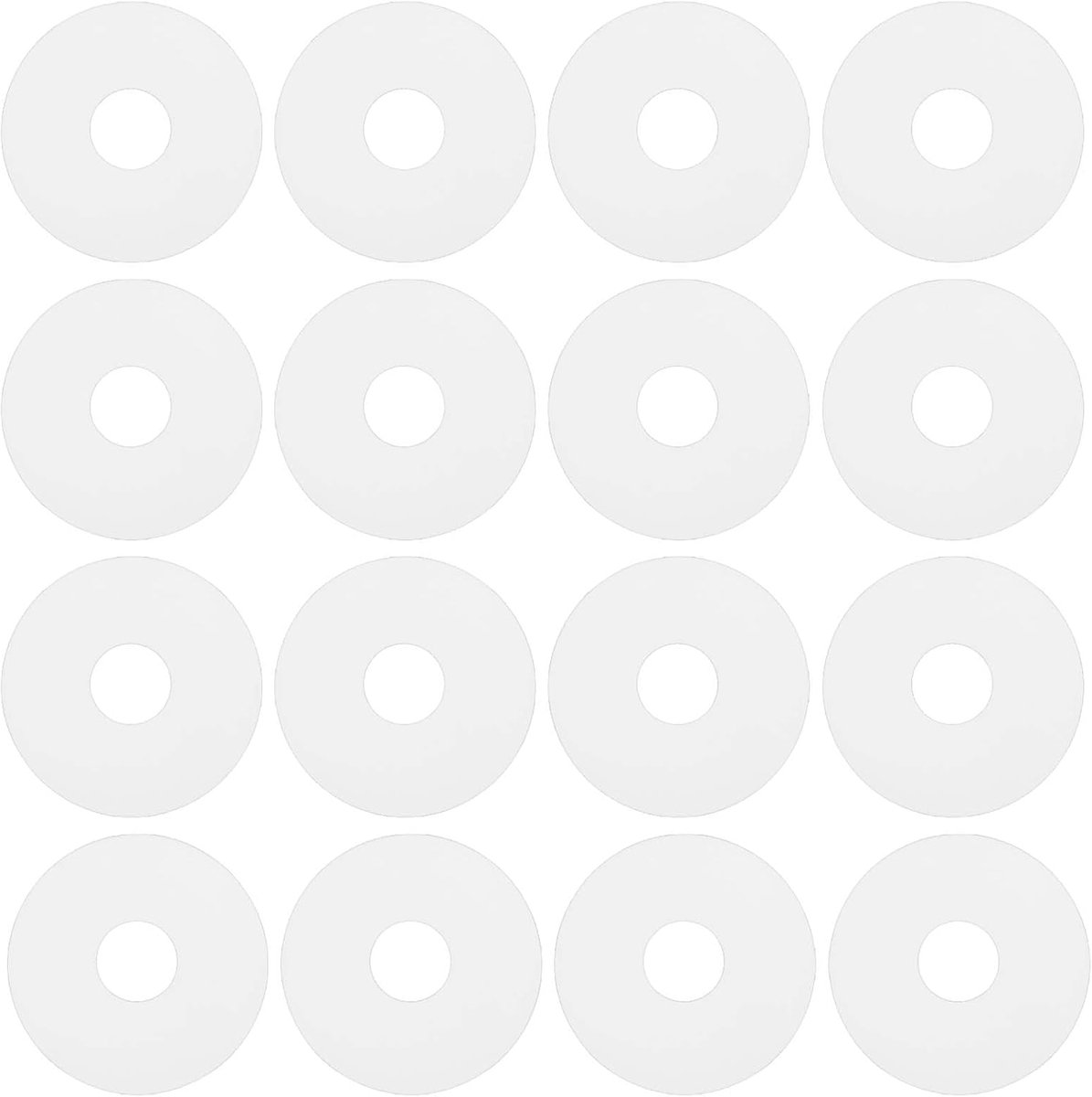 Silicone vlakke ring 19mm - helder - 1.5mm dikte - geschikt voor douchedeuren - ShopVlot