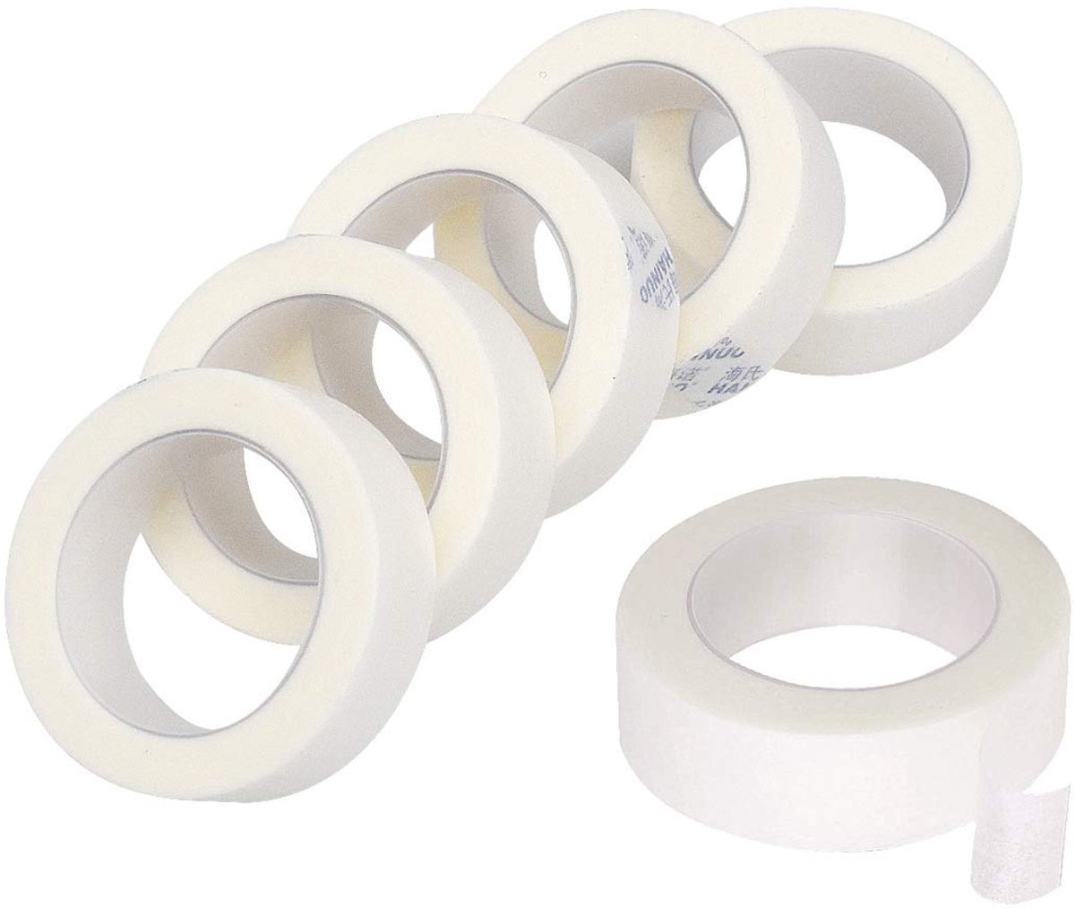 Wimperverlenging tape 6 rollen - pluisvrij vliesstof - ademend en comfortabel - knipbaar voor persoonlijke maat - ShopVlot
