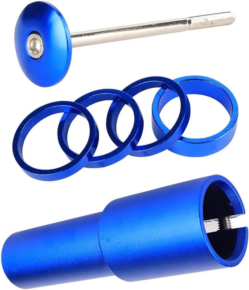 Mountainbike-stuurstang 12,4 cm - verstelbare aluminium verlengvork - verhoogt stuurhoogte - ShopVlot