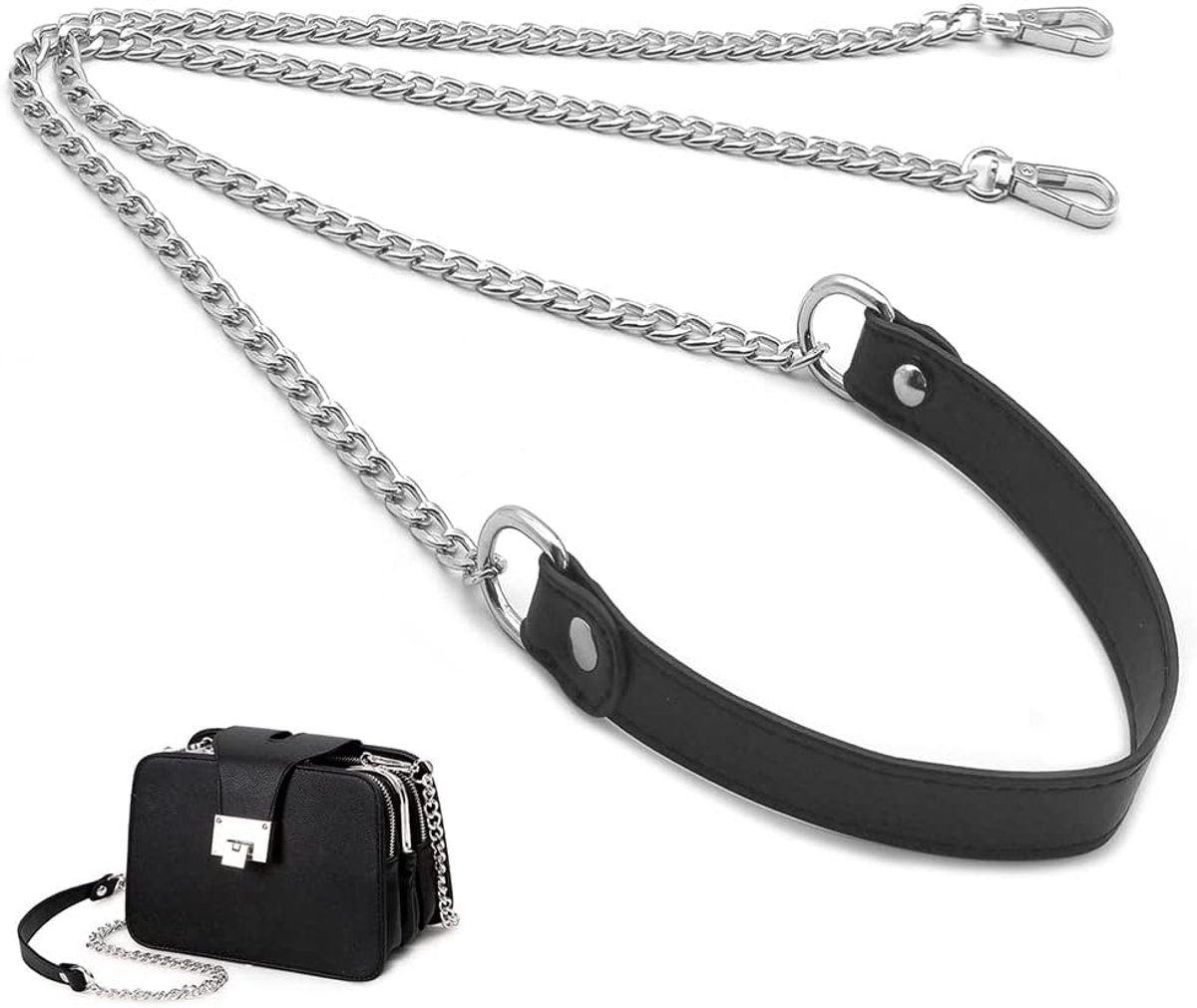 Handtas Ketting 120 cm - PU Leren Ketting met Buckles - Duurzaam en veelzijdig - Ideaal voor handtassen - ShopVlot