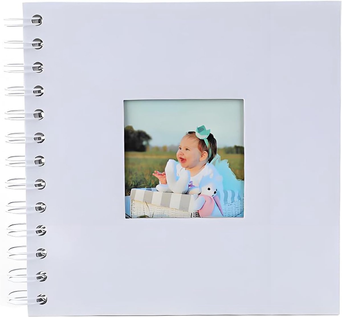 Fotoalbum 20 Zwarte Pagina's - Witte Kaft - DIY Gastenboek voor Feesten - Perfect voor Het Plakken van Foto's - ShopVlot
