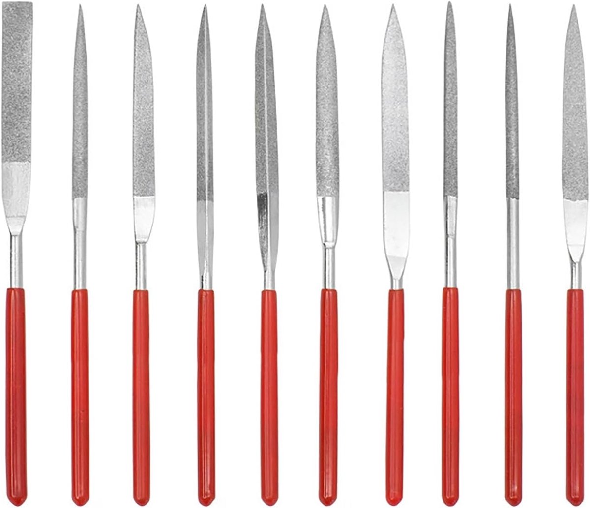 Vijlenset 10-delig - metalen mini-vijlen - voor hout, metaal en kunststof - ideaal voor doe-het-zelvers - ShopVlot