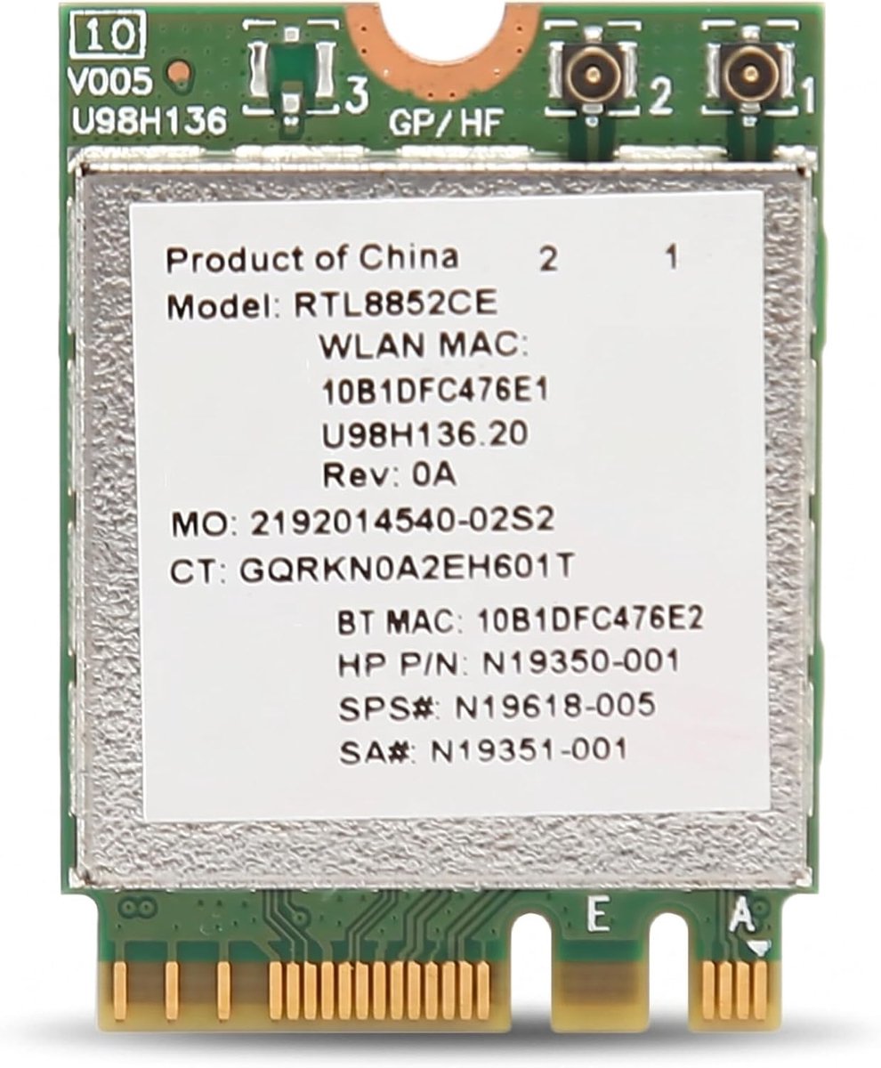 WiFi 6E draadloze kaart - 5374Mbps tri-band - M.2 NGFF voor laptop - eenvoudige installatie - ShopVlot