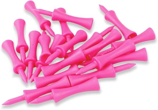 Roze Golf Tees Plastic 57MM 100 stuks Lange Castle Golf Tees 2-1/4 inch van ODI. — afbeelding 3