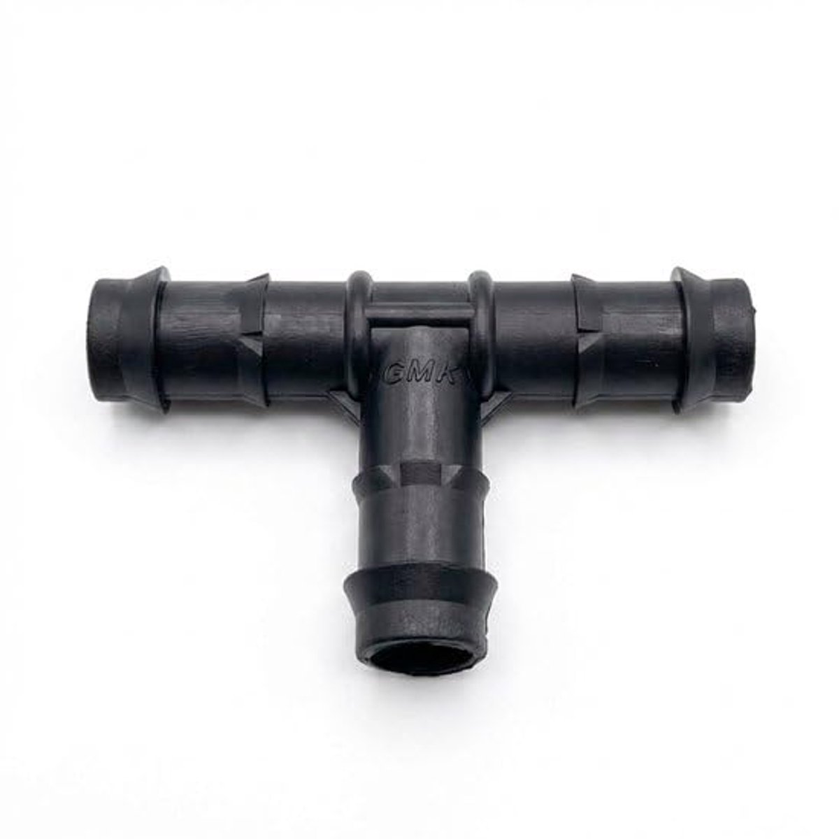 Kunststof T-stuk 16 x 16 x 16 mm - Zwart - UV-bestendig - Voor druppelirrigatie - ShopVlot