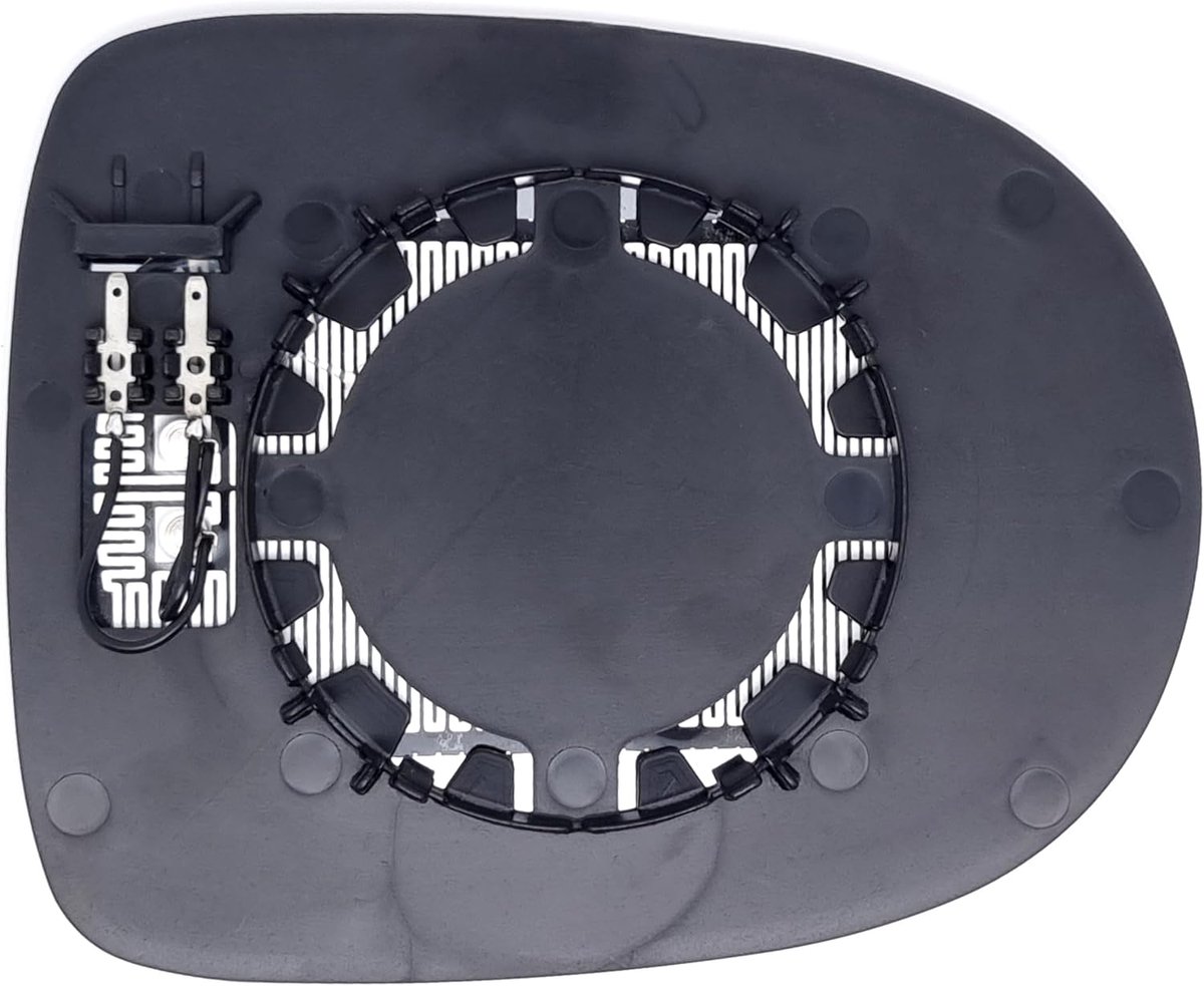 Verwarmde spiegelglasplaat links - Asferisch - Voor Renault Clio III 2009-2012, Twingo II 2012-2014 - ShopVlot
