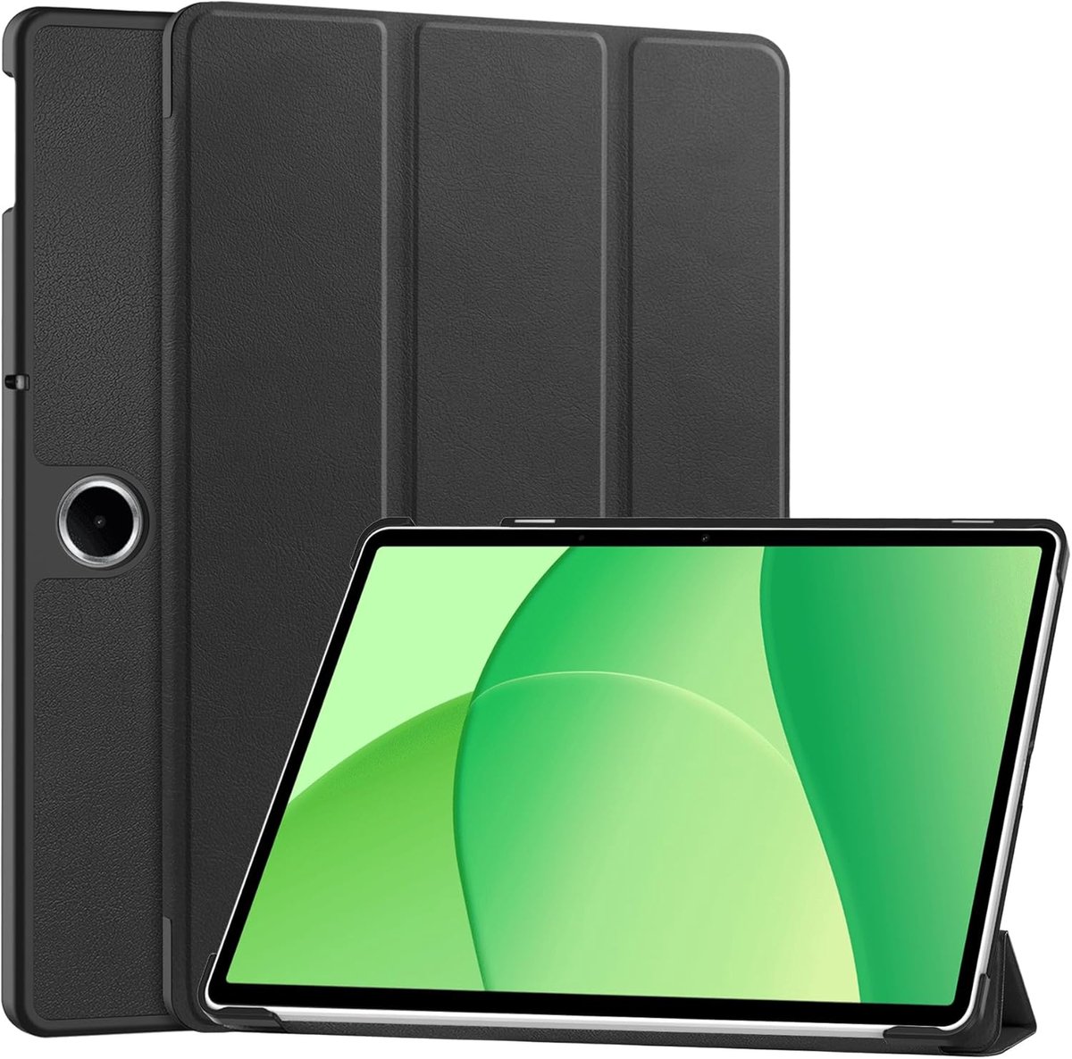 Tablet hoes geschikt voor OnePlus Pad Lite - ultra dun zwart - automatische slaap/wake functie - ShopVlot