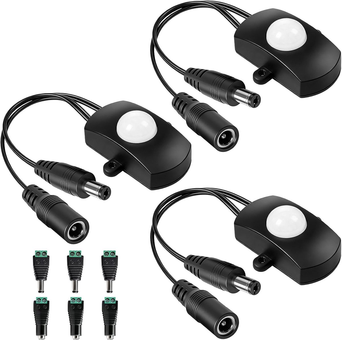 PIR-bewegingsmelderschakelaar 3 stuks - mini sensor - DC 5-24 V - veilig en hittebestendig - ShopVlot