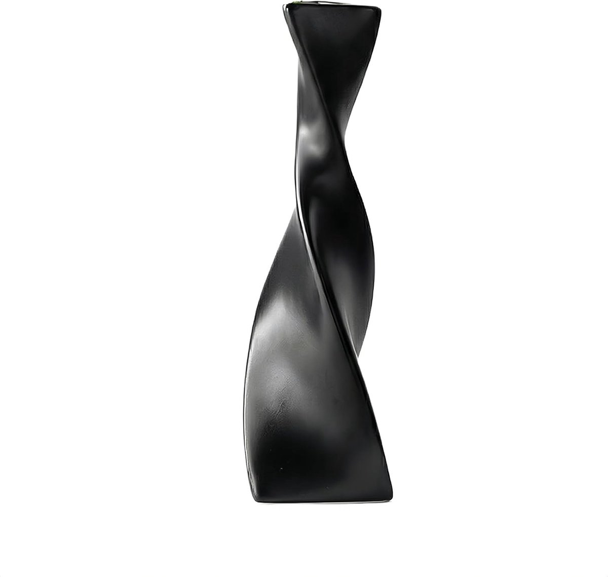Keramische Bud Vaas 18,5 cm - Unieke Gedraaide Stijl - Smalle Hals - Perfect voor een enkele Bloem - ShopVlot