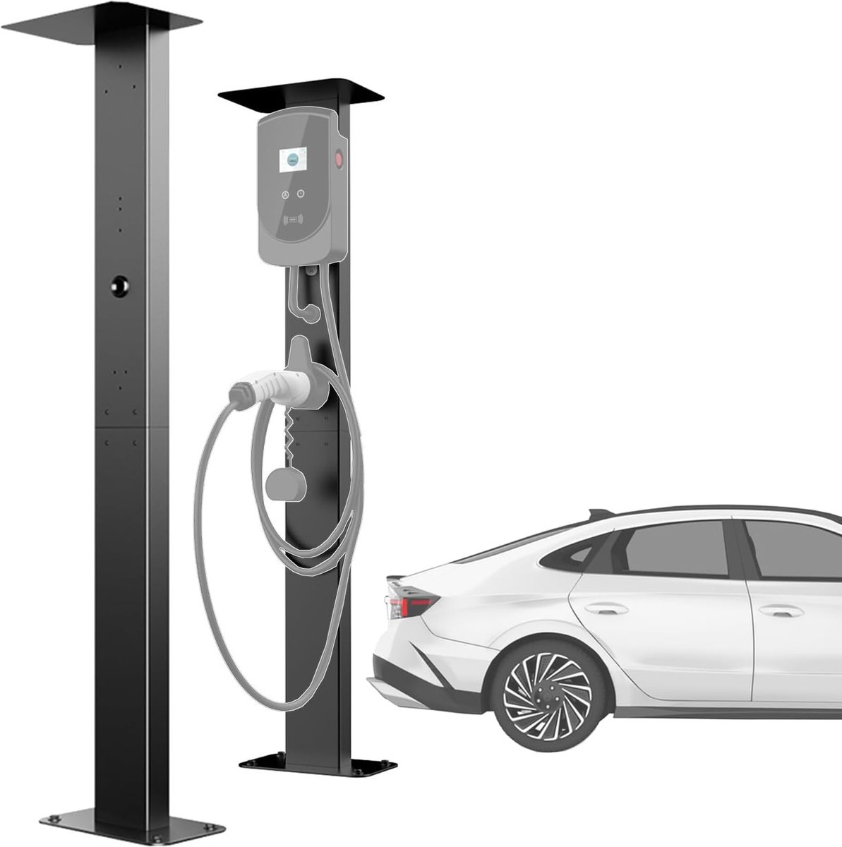 Wallbox laadstation standaard - aluminium legering - weerbescherming - ideaal voor elektrische voertuigen - ShopVlot