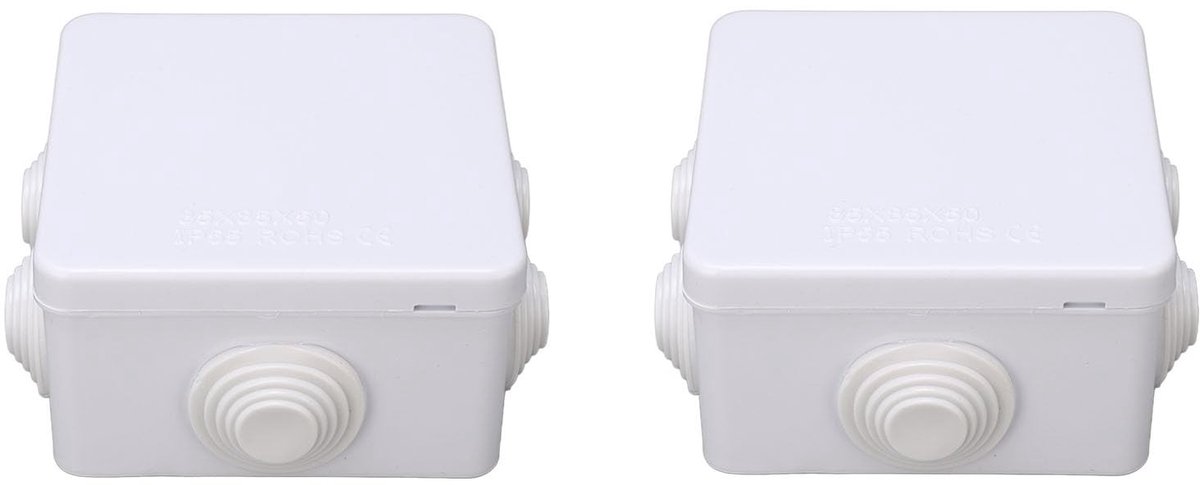 Solidchoice - Elektrische Aansluitdozen, 2 Stuks, Waterdicht en Compact