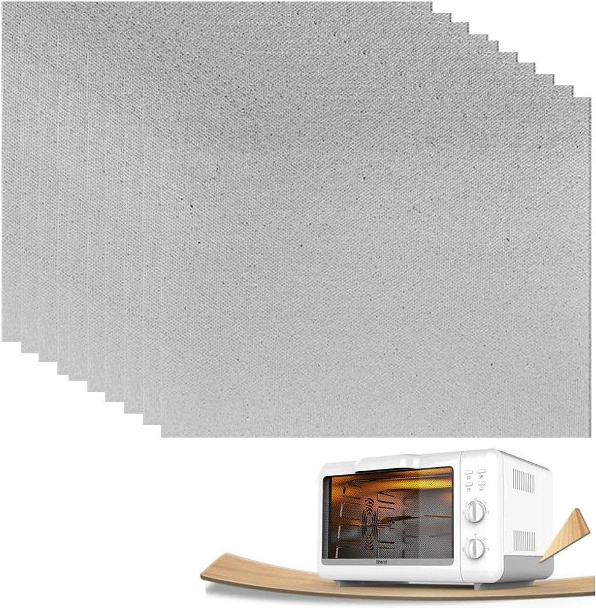 Mica voor magnetron 15 x 12 cm - 10 stuks - magnetronbescherming - geschikt voor meerdere apparaten - ShopVlot