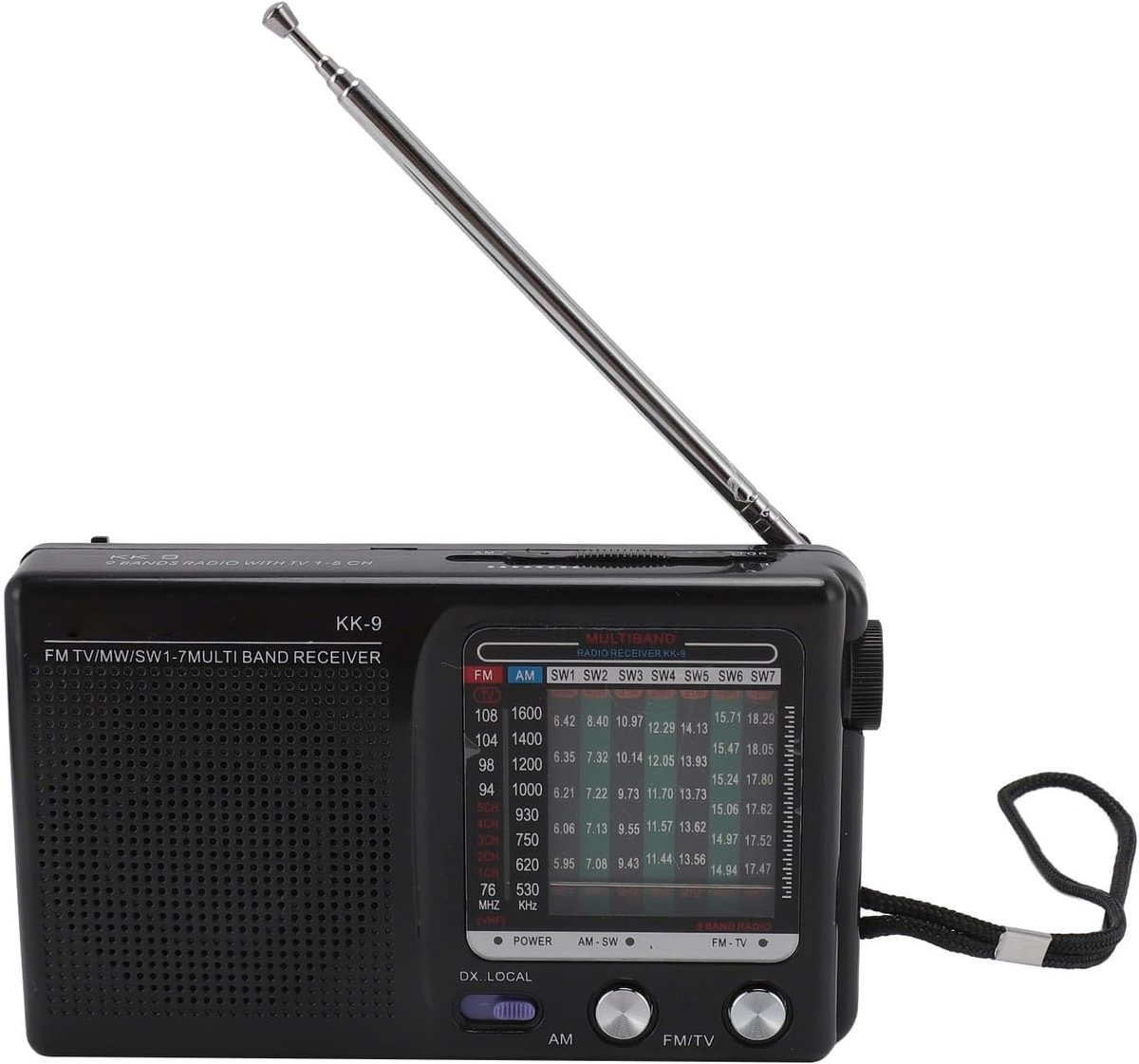 Draagbare AM FM SW Radio - Digitale Shortwave Radio - Batterijgevoed Mini Transistor - Ideaal voor Kamperen - ShopVlot