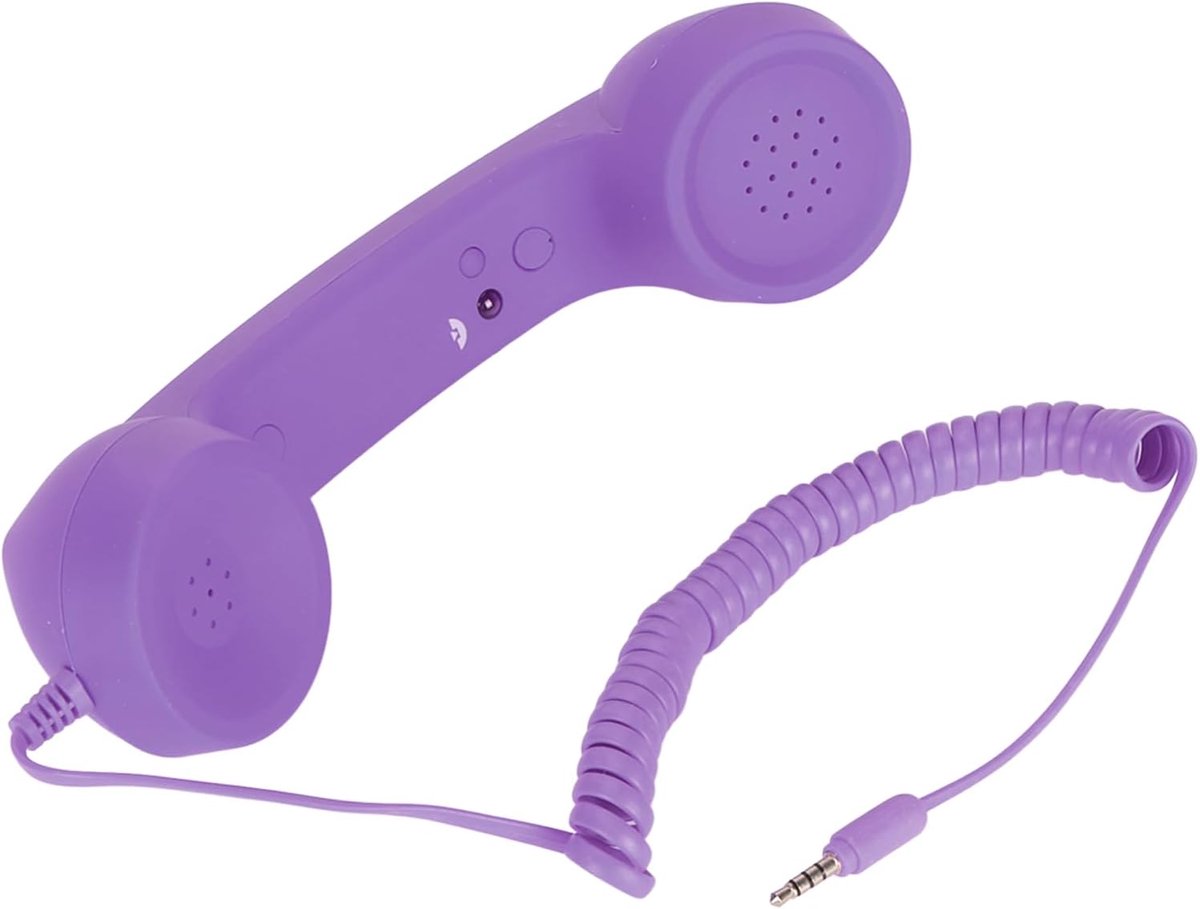 Mobiele telefoon hoorn - retro ontwerp - violet - stralingsbestendig - ShopVlot