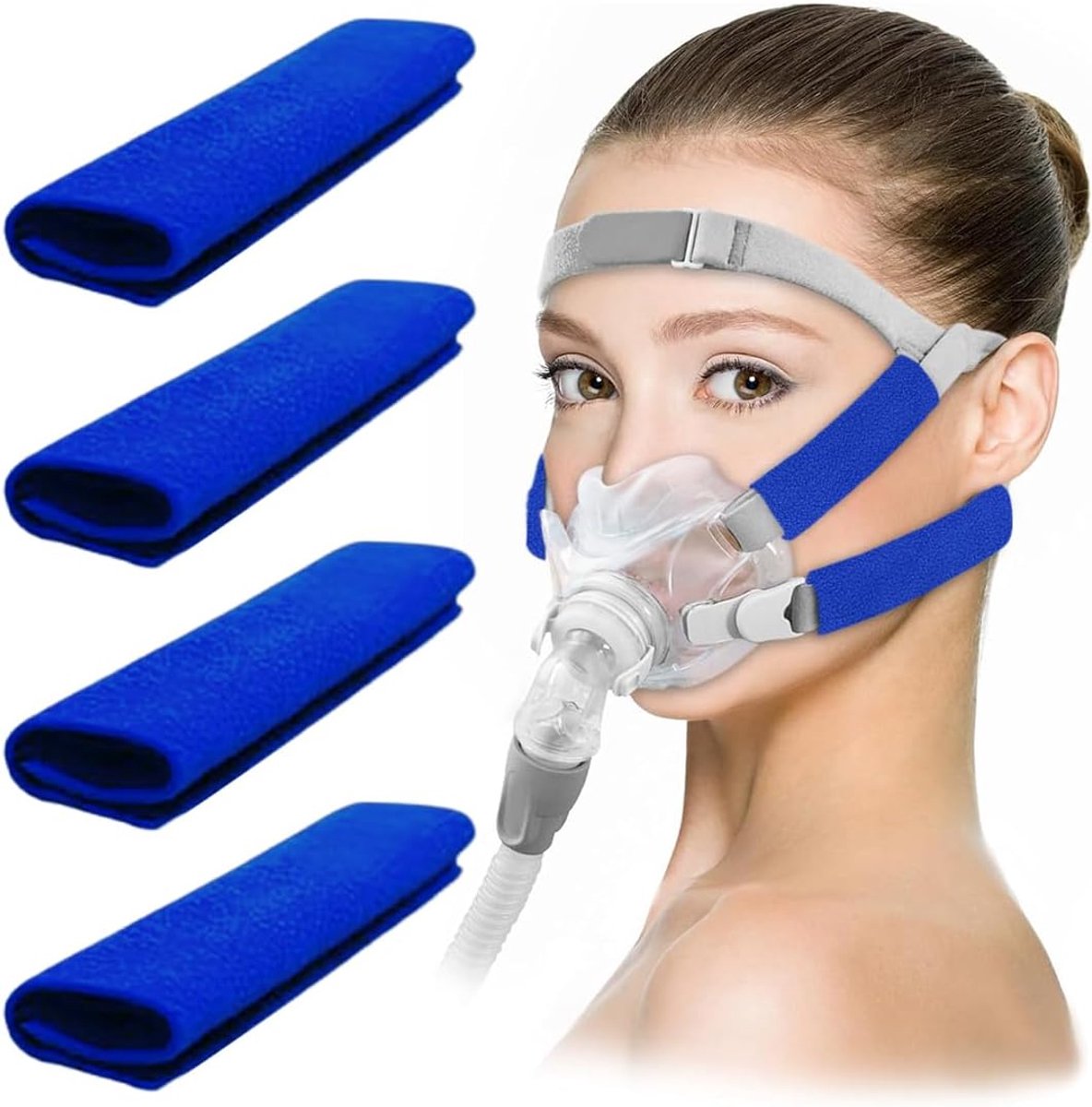 CPAP masker kussen set - zachte wol - comfortabel en beschermend - voorkomt huidirritatie - ShopVlot