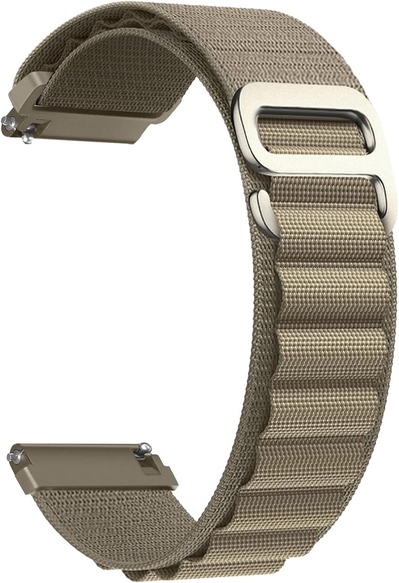 Sport Horlogeband 20mm - Nylon Strap - Olive Groen - Geschikt voor Activiteiten - ShopVlot
