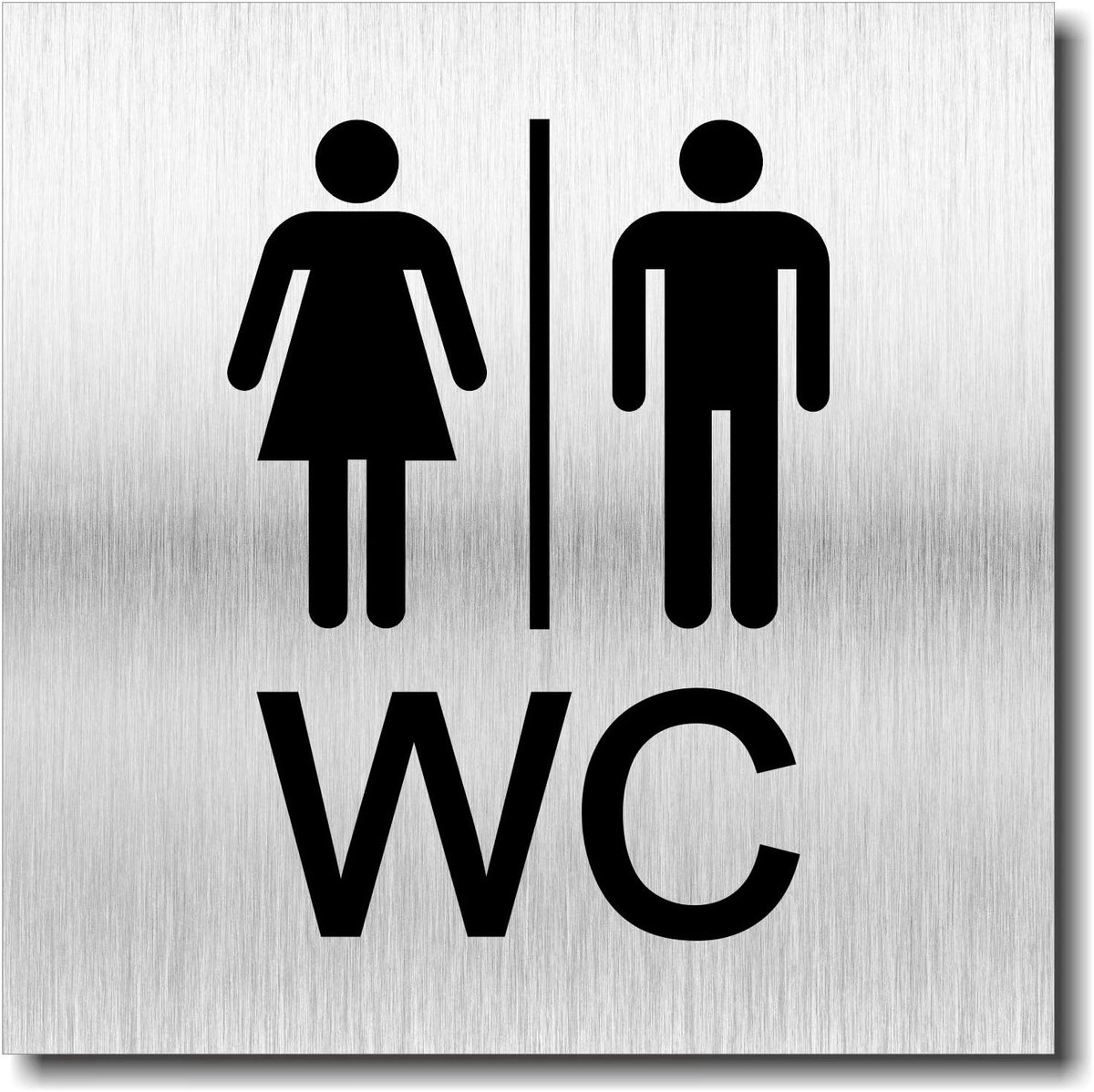 Toiletbescherming zelfklevend 12 x 12 cm - aluminium composiet - weerbestendig - duurzame oplossing - ShopVlot