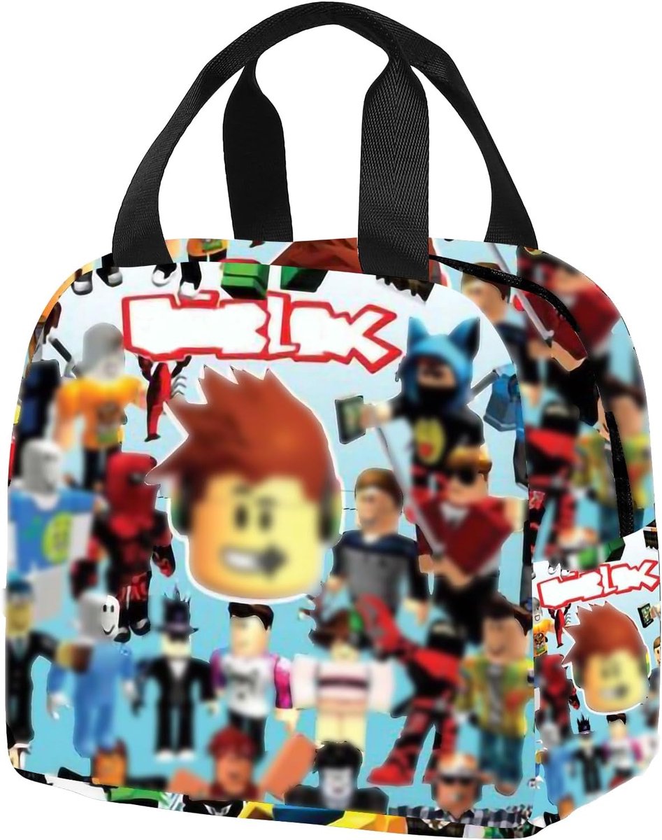 Lunchtas geïsoleerd - polyester met aluminiumfolie - komisch motief - ideaal voor werk - ShopVlot