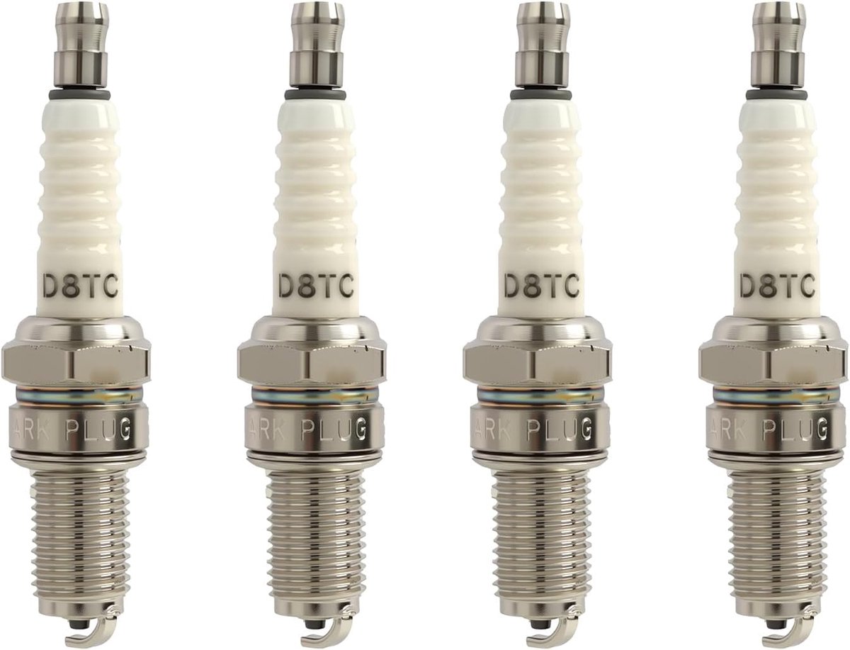 Bougies D8TC 10mm - 12.7mm Lengte - Vervanging voor kleine motoren - Betrouwbare ontsteking voor tuingereedschap - ShopVlot