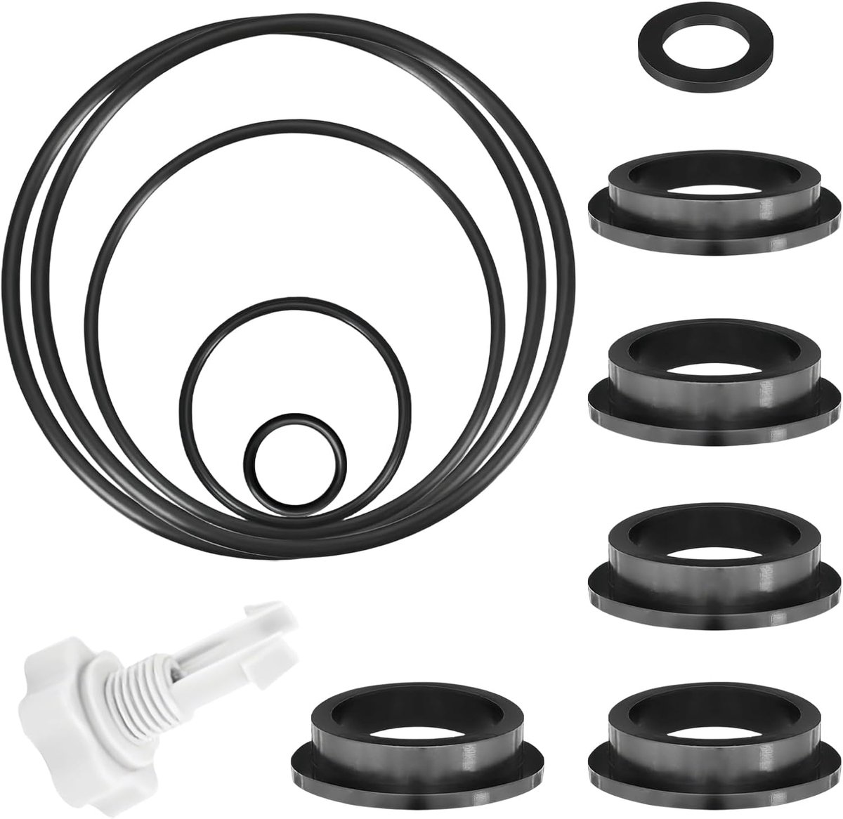 Zwembadpomp afdichting set 12-delig - Inclusief drainventiel en O-ringen - Voor Intex zandfilterpompen - ShopVlot