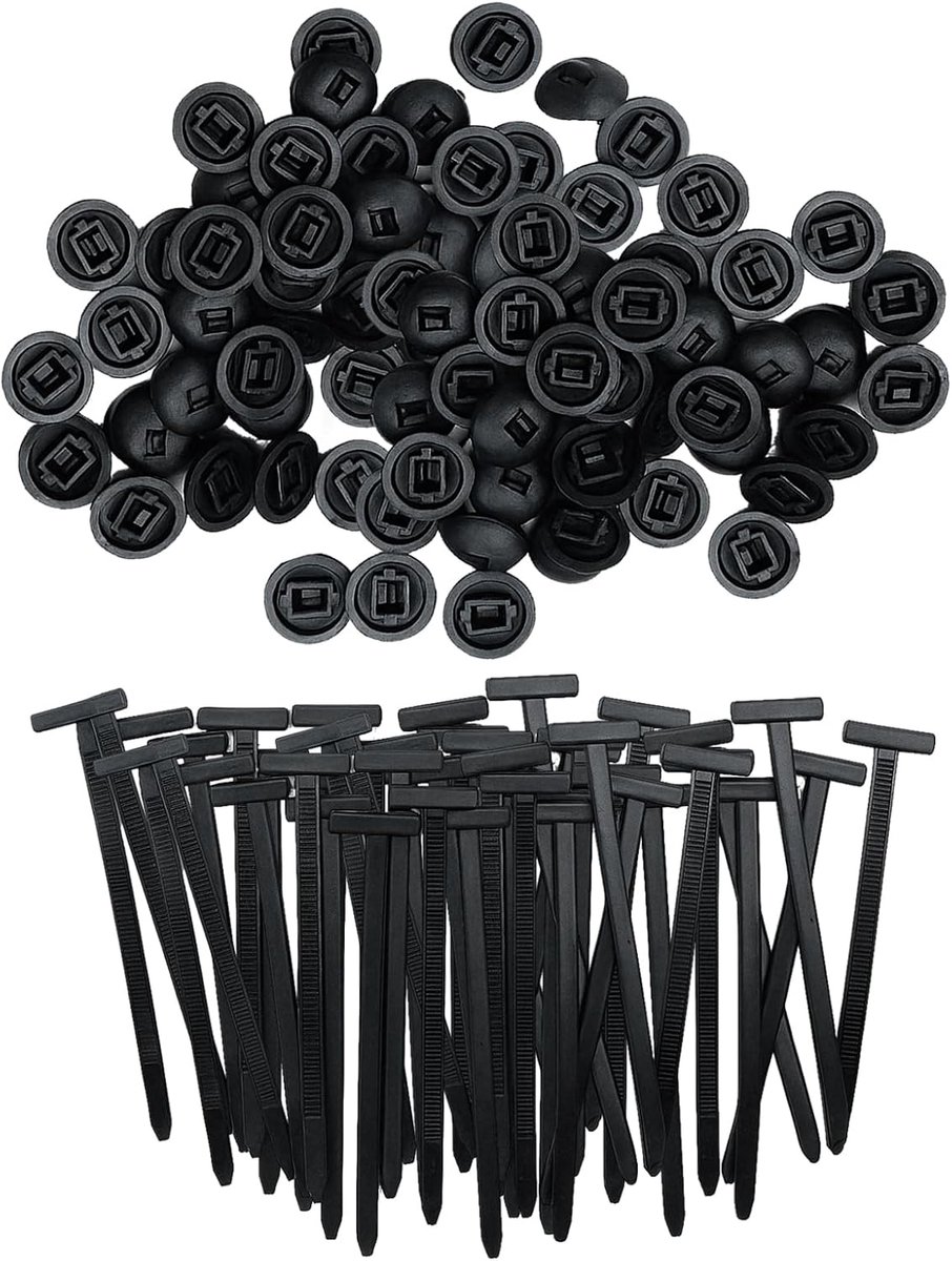 Kabelbinders 100 stuks - UV-bestendige nylon - Universeel gebruik - Ideaal voor auto en huishouden - ShopVlot