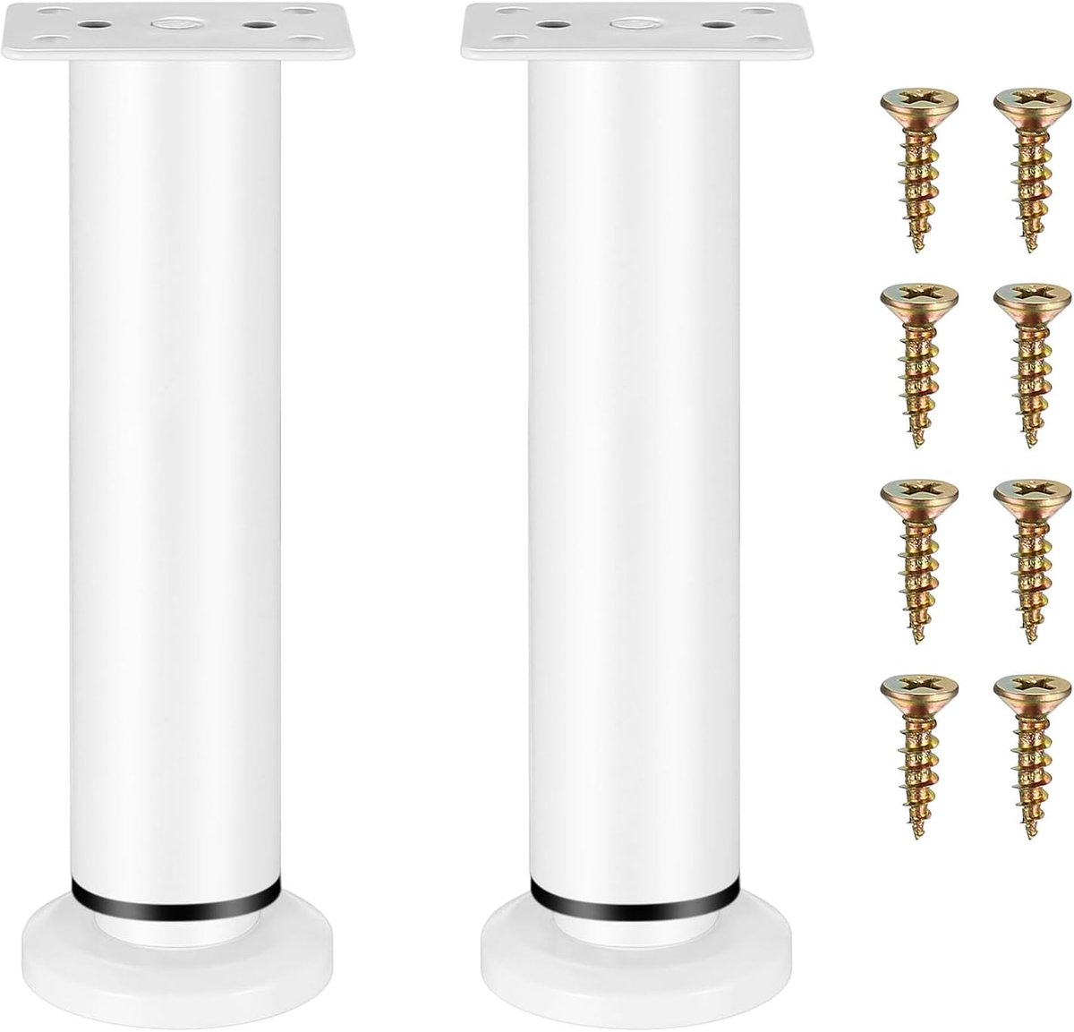 Meubelpoot verstelbaar - 2 stuks - hoogwaardig staal - perfecte stabiliteit - ShopVlot