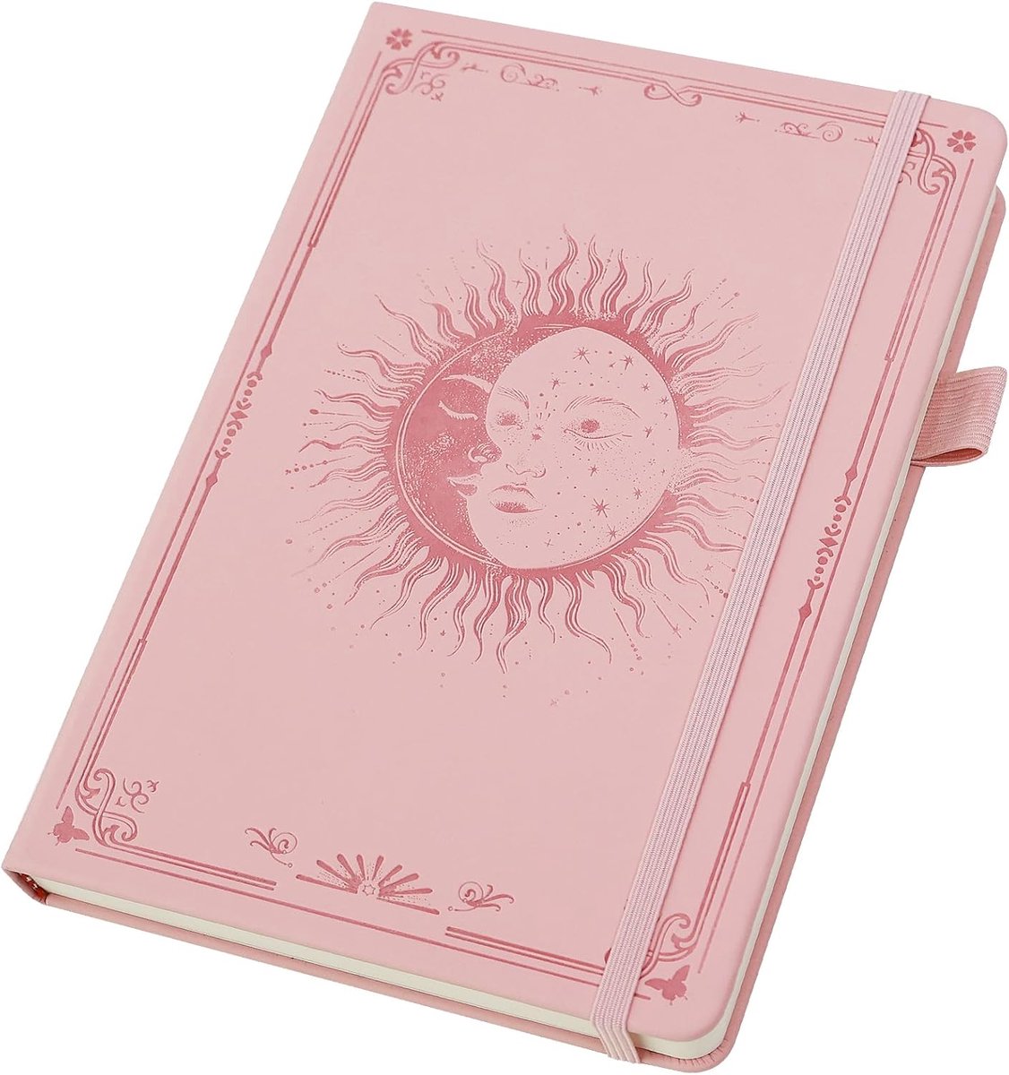 SUPEASY Notitieboek, A5, gelinieerd, 1 stuk notitieboek met 224 vellen, voor kantoor en school, roze - ShopVlot