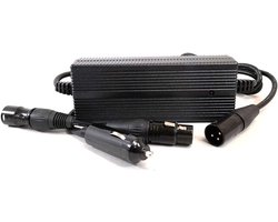 Enerpower DC-DC Car Charger 12V-24V Li-Ion at 54.6V (48V Li-Ion) 1.5A for RVs, Boats, Trucks etc. (XLR-3) - ShopVlot