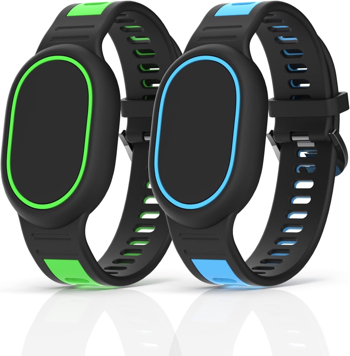 Siliconen beschermhoes geschikt voor Xiaomi Tag, schokbestendig en stofdicht, inclusief 2 armbanden, 2 siliconen - ShopVlot