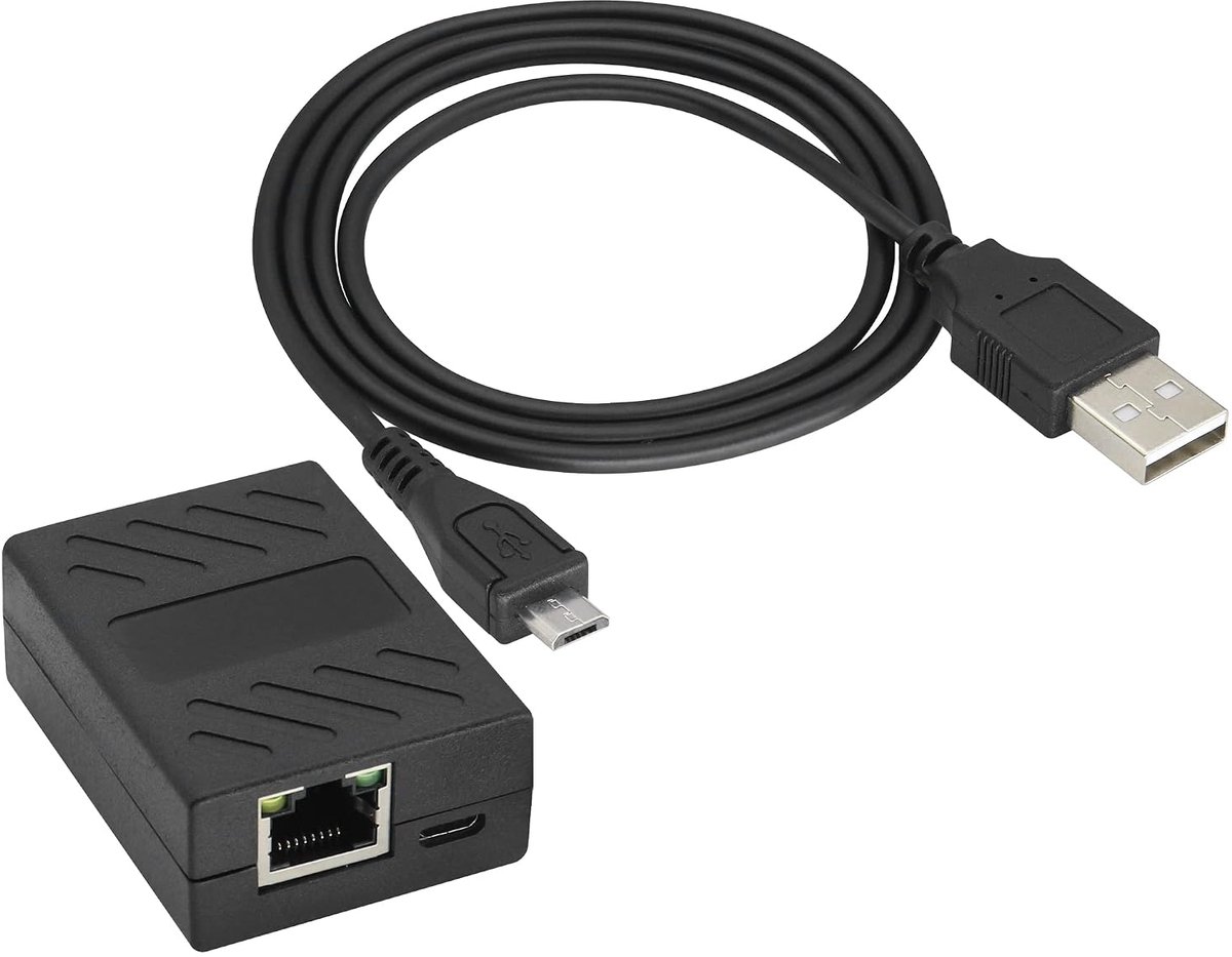 RJ45 Network One-to-Two Splitter Expansion Network Adapter RJ45 Splitter Connection with USB Micro Mains Cable - ShopVlot