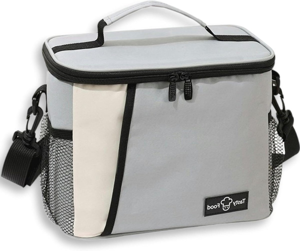 Koeltas - Lunchtas - Maaltijden Meenemen - Goede Isolatie - 9 Liter - Grijs