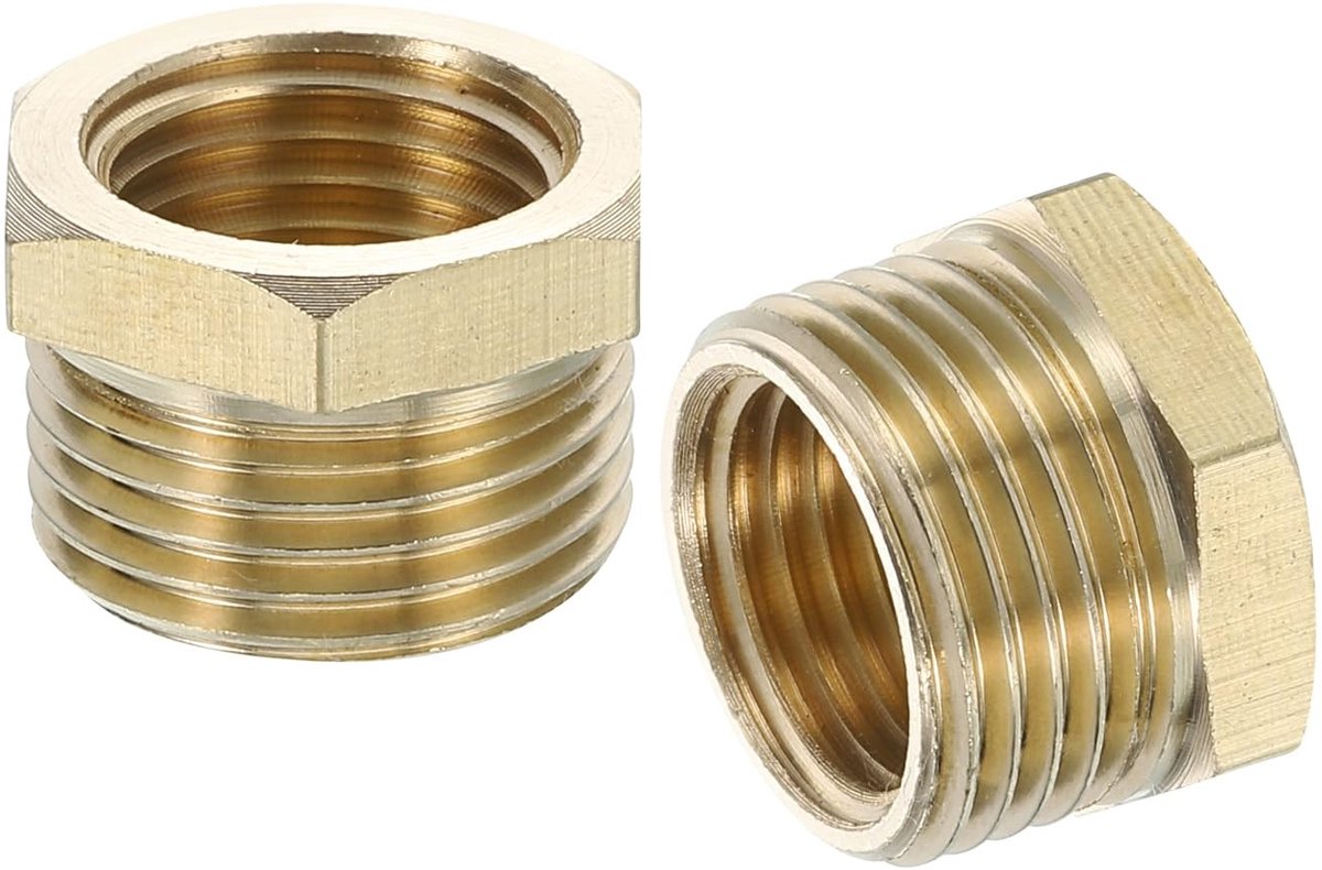Solidchoice - 4 Stuks Messing Schroefdraad Adapterset