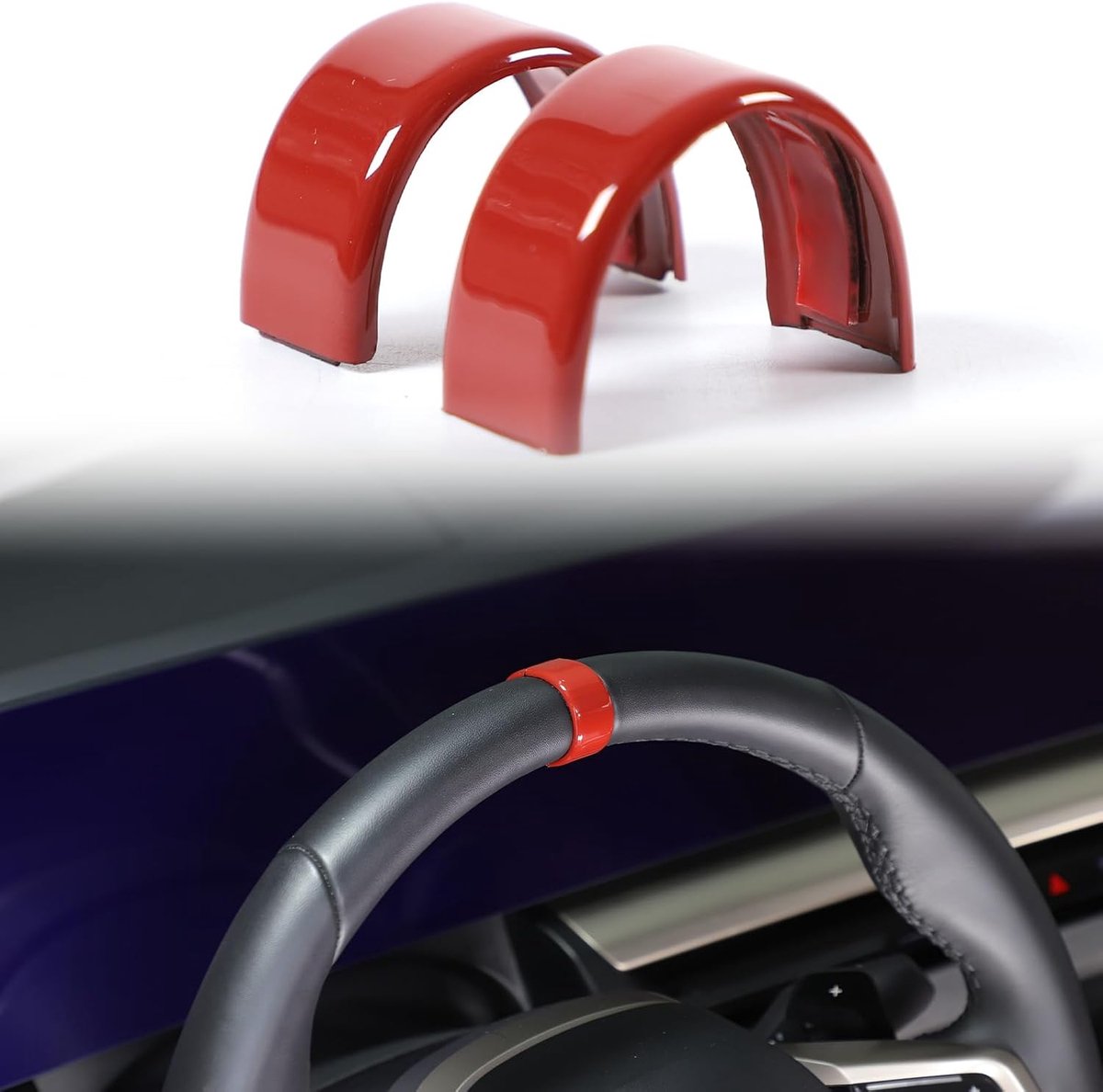 Sticker voor het middelste stuurwiel voor BMW 5-serie i5 G60 G68 530i 540i 2024-2026 accessoires, ronde sierkap voor - ShopVlot