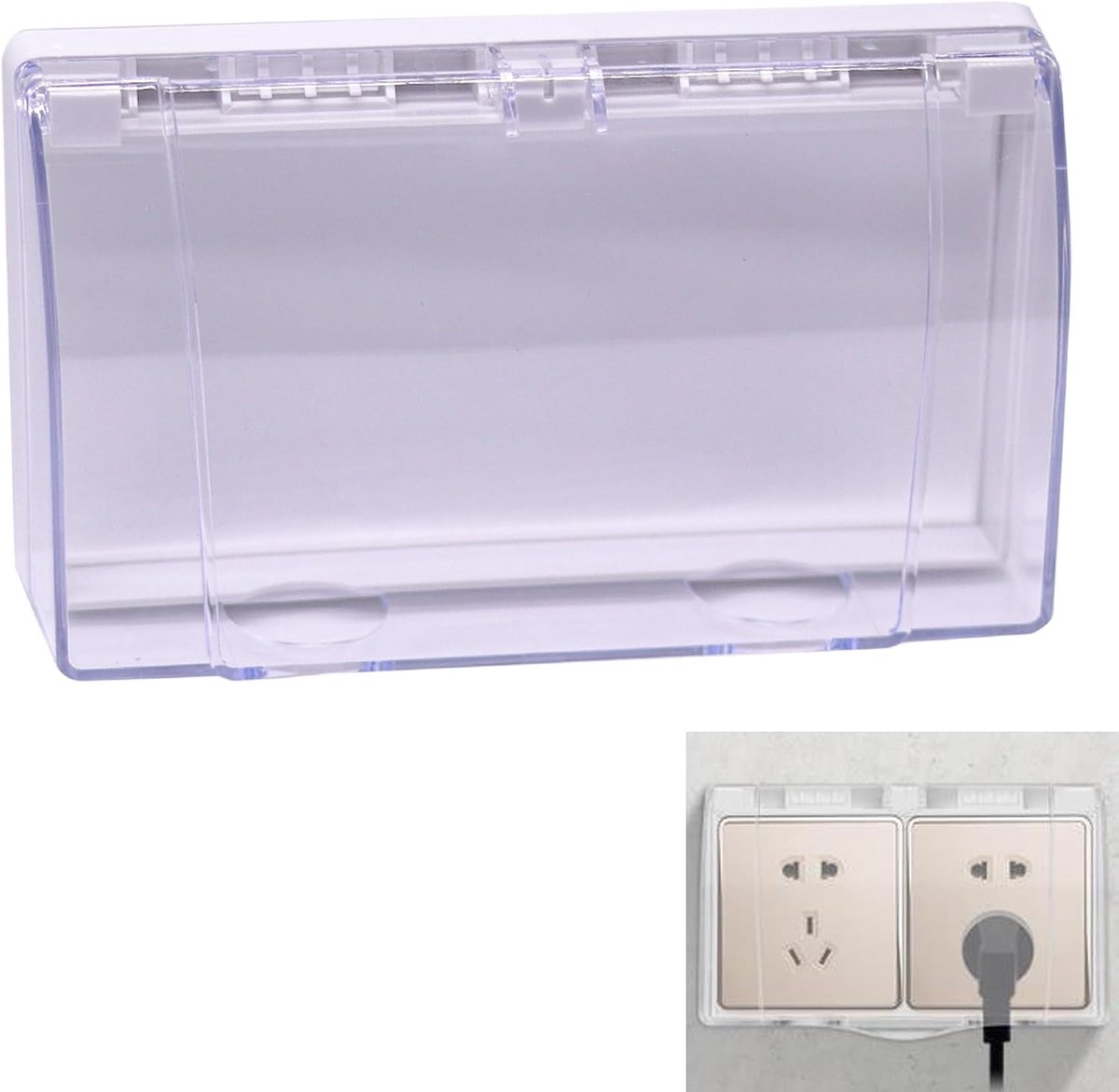 Socket Cover, Switch, Cover, Socket Strip, Outdoor Sockets, Waterproof, Self-Adhesive, 86 Type Socket Covers, Plus - ShopVlot