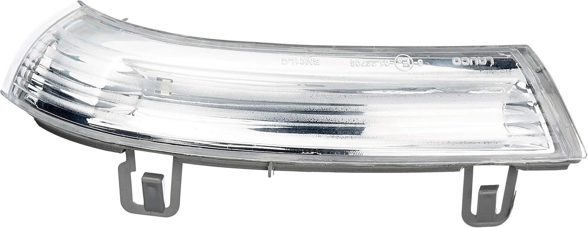 Bright LED mirror clippers white left driver's side with registration free - ShopVlot