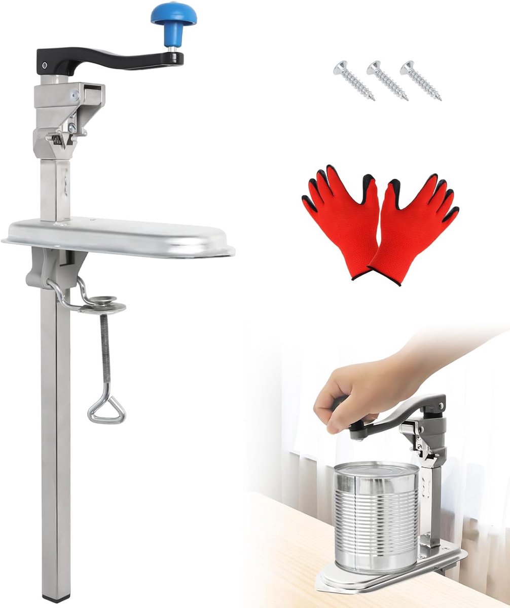 Poweka can opener, table can opener, gastronomy, gastronomy, manual table can opener, can opener, for table assembly - ShopVlot