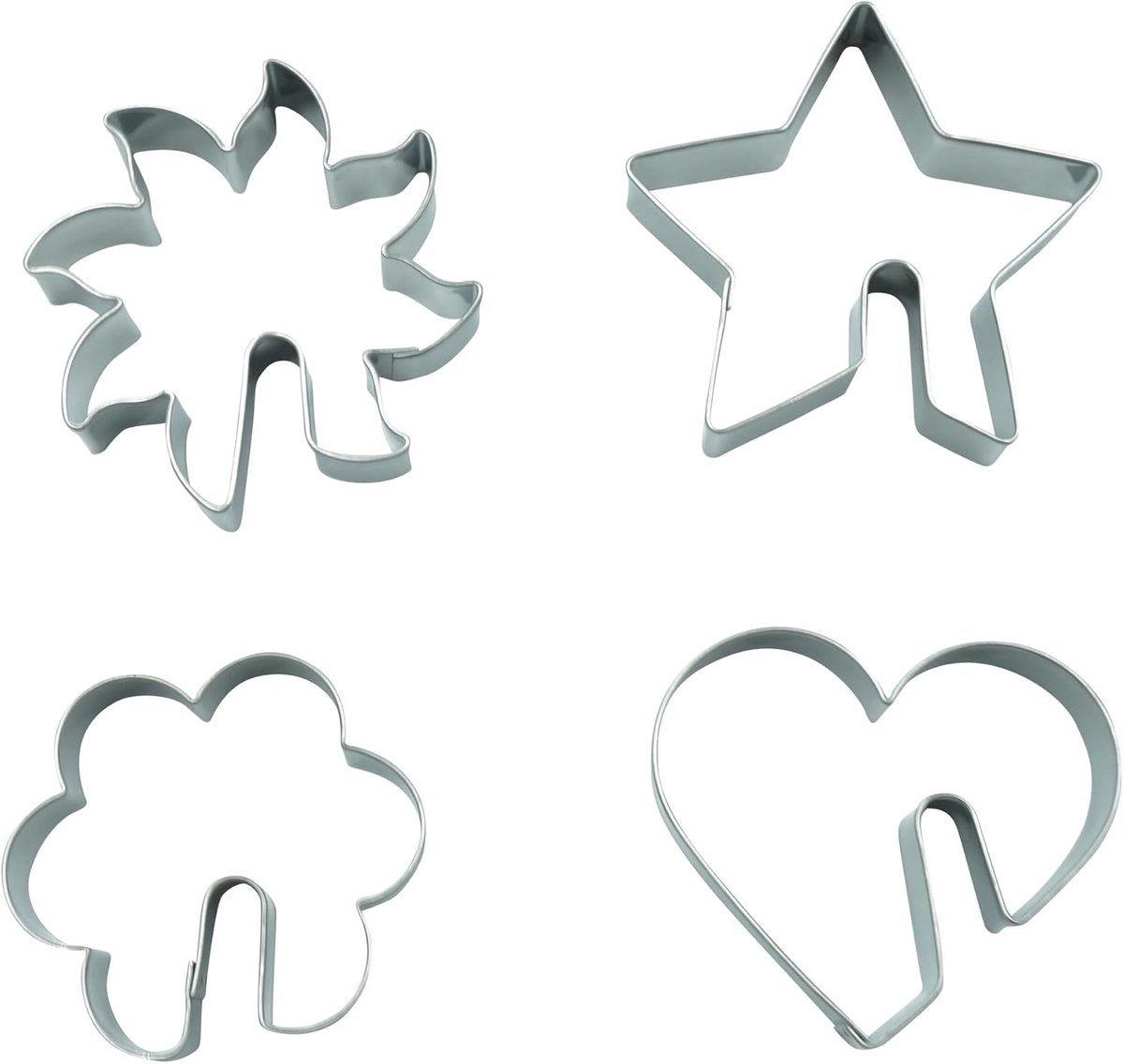 BekkiB - Set of 4 cookie cutters "cups" - Dishwasher safe stainless steel fish cookie cutters - Perfect for cookies - ShopVlot