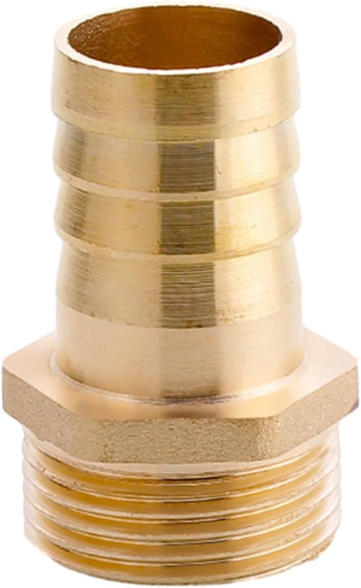 Dikke 25 mm slangaansluiting met externe draad | Connector voor metalen slangen, luchtadapter, duurzame koppeling