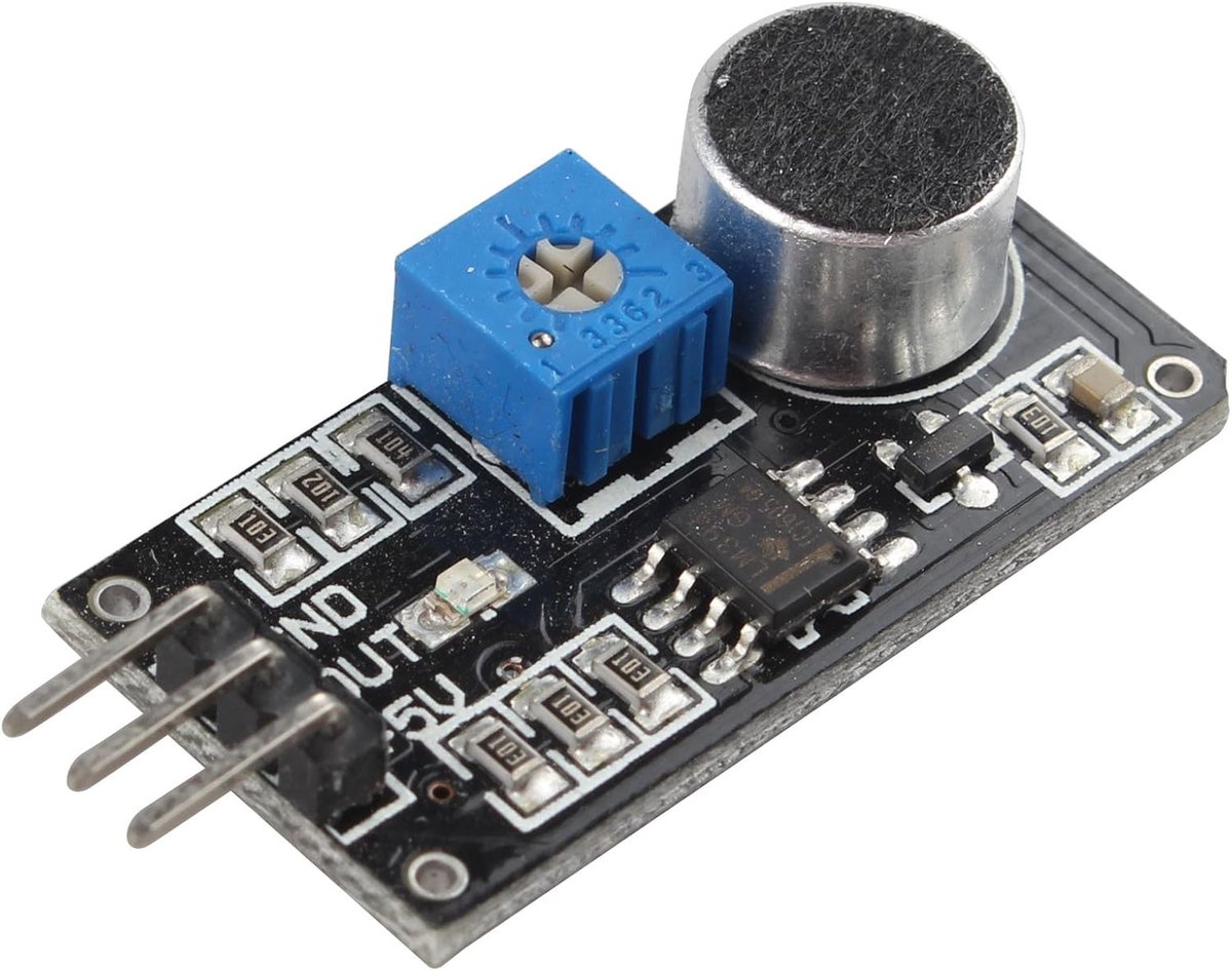LM393, sensor module for detecting sounds, microphone compatible with Arduino - ShopVlot