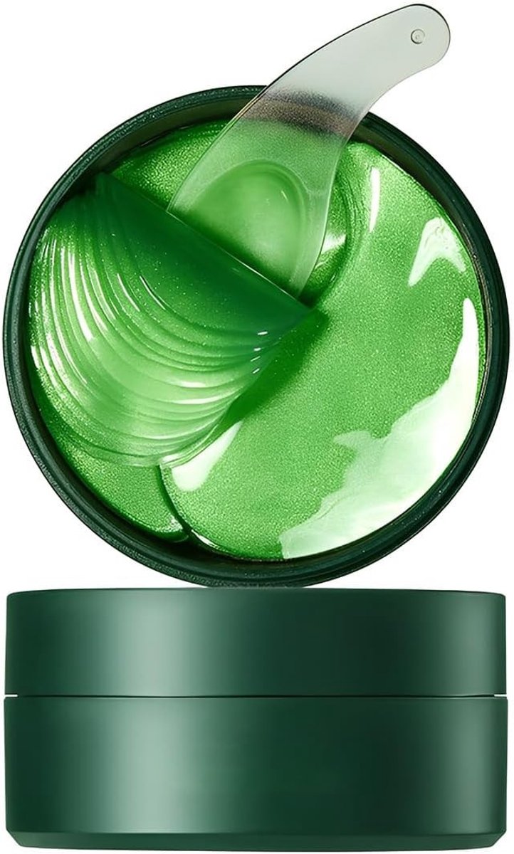 Hyaluronzuur en collageen oogmaskers, 60 hydraterende hydro oogpads voor anti-rimpel en versteviging onder de ogen, 24K goud, 1 cm