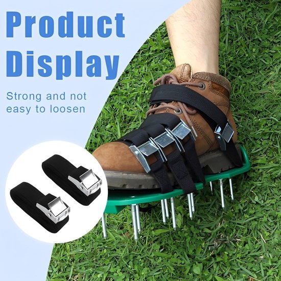 Set of 2 Lawn Laces, Scarifier, Lawn Aerator, Garden Poles, Lawn Aerator, Accessories, Aerator, White, Talla 4 (7-22 - ShopVlot — afbeelding 3