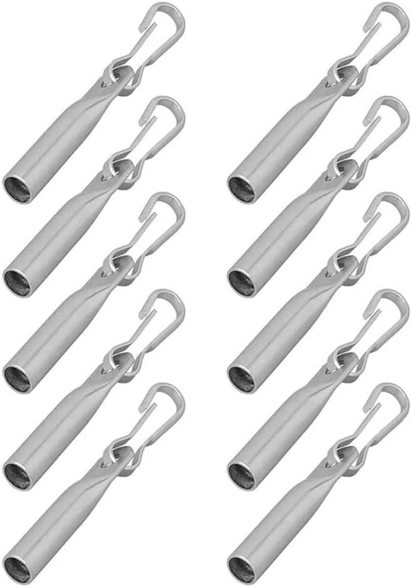10 pieces rope end closure Ø 6 and 8 mm with Simplex hook (Ø8 mm) - ShopVlot