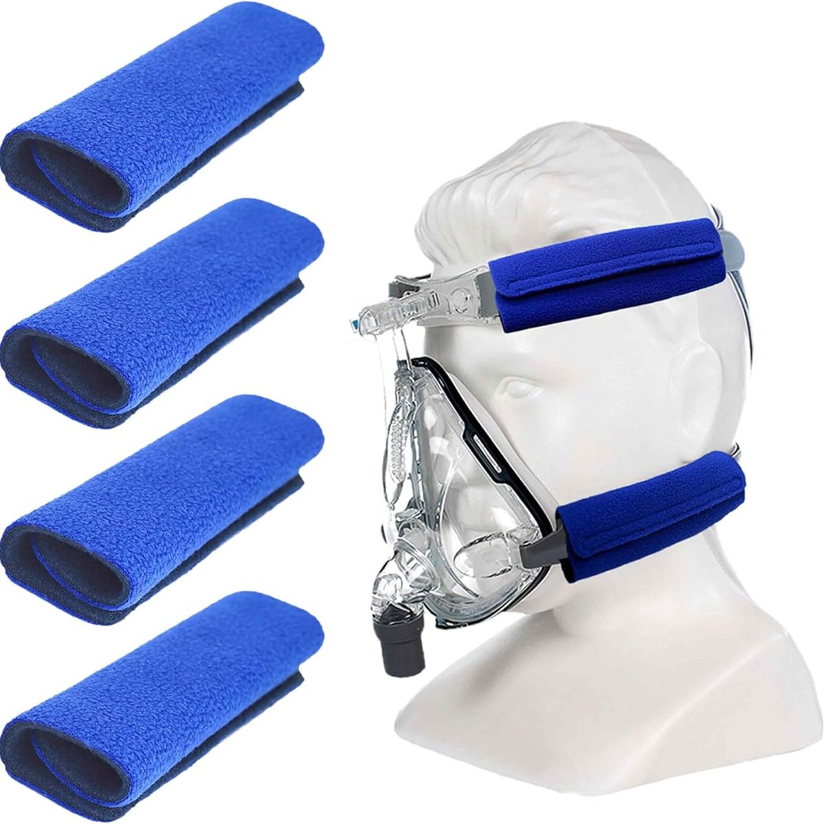 CPAP Universal Belt Covers, CPAP Comfort Pads for 4 Piece Strap - ShopVlot