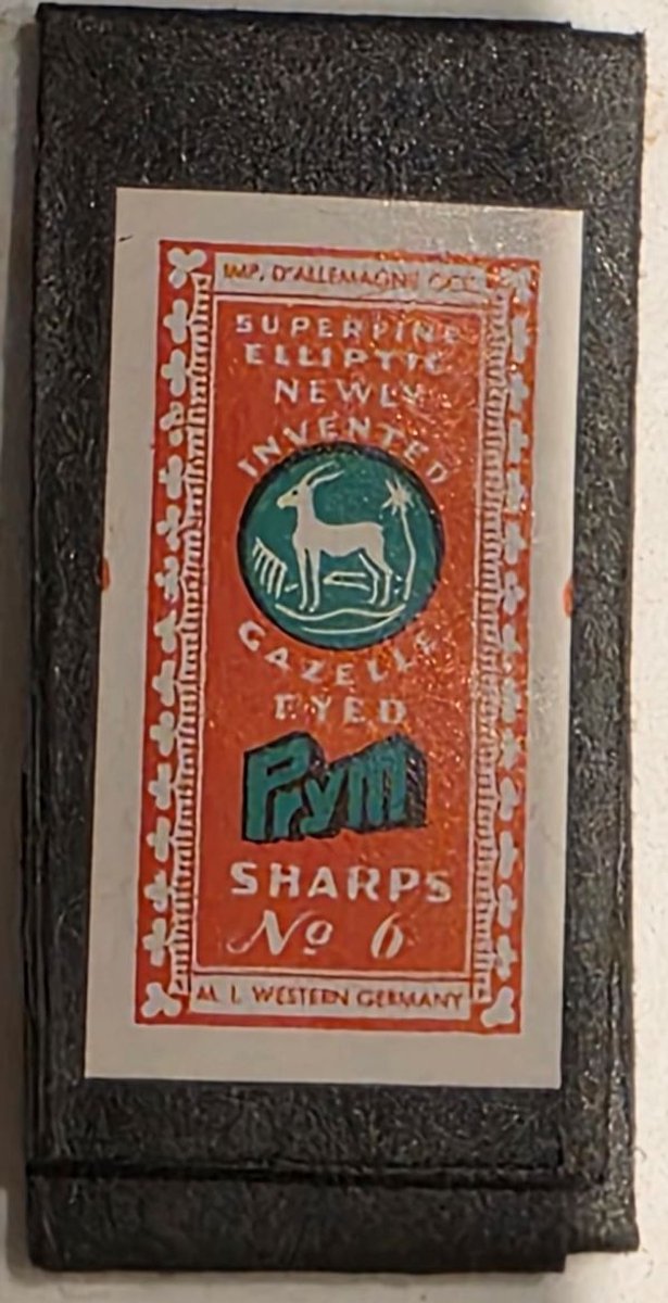 Prym 24 sharps vintage naalden - no 6 - gazelle eyed - zeer fijne borduurnaalden naainaalden