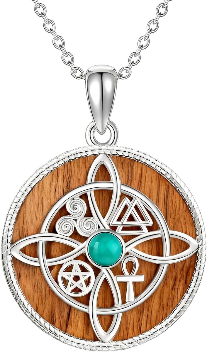 Heksenketting Zilver 925 - Keltische Knoop - Heksenhanger - Perfect voor elke gelegenheid - ShopVlot