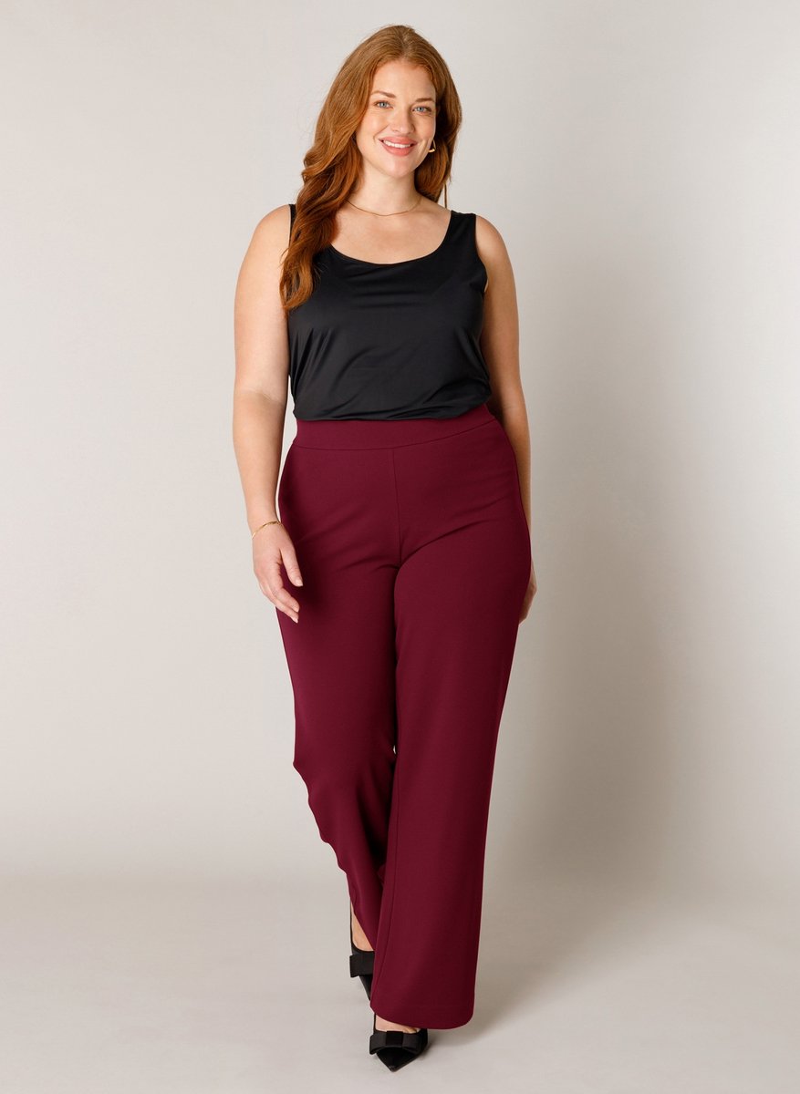BASE LEVEL CURVY Arah Broek - Wine Red - maat WX-0(44) / L32
