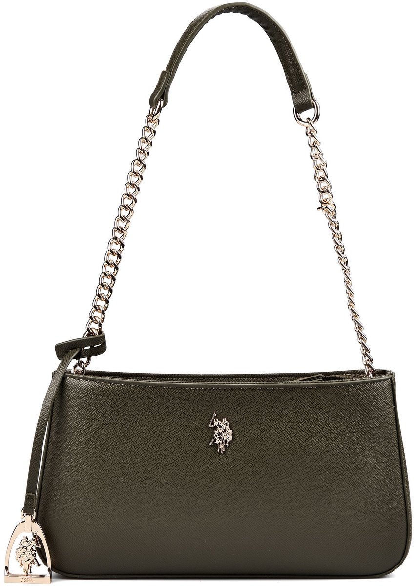 U.S. POLO ASSN. schoudertas Jones Hobo Bag Olive olijfgroen