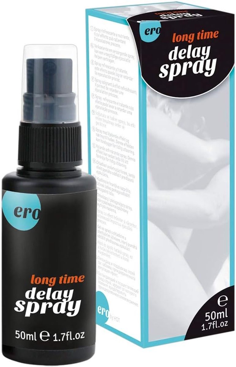 Long Time Delay Spray 50 ml - verkoelende menthol - verzorgende oliën - voor meer plezier in de liefde - ShopVlot